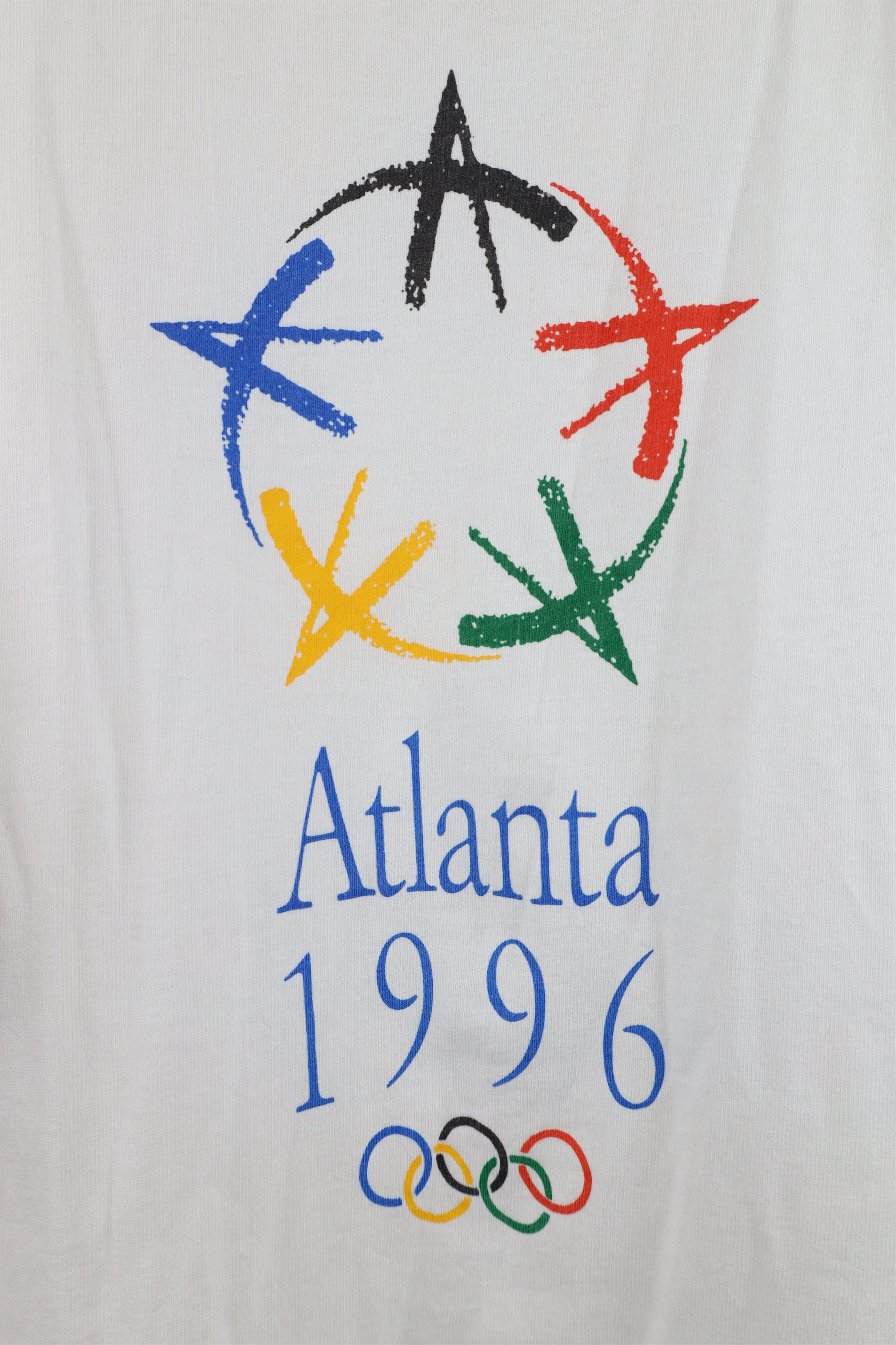 Vintage Vintage 90s 1996 Olympics Atlanta Short Sleeve T-Shirt USA Size US XL / EU 56 / 4 - 4 Thumbnail