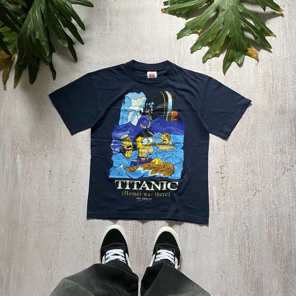 Cartoon Network VINTAGE 1998 THE SIMPSONS PARODY TITANIC HUMOR T SHIRT 178 Size US M / EU 48-50 / 2 - 1 Thumbnail