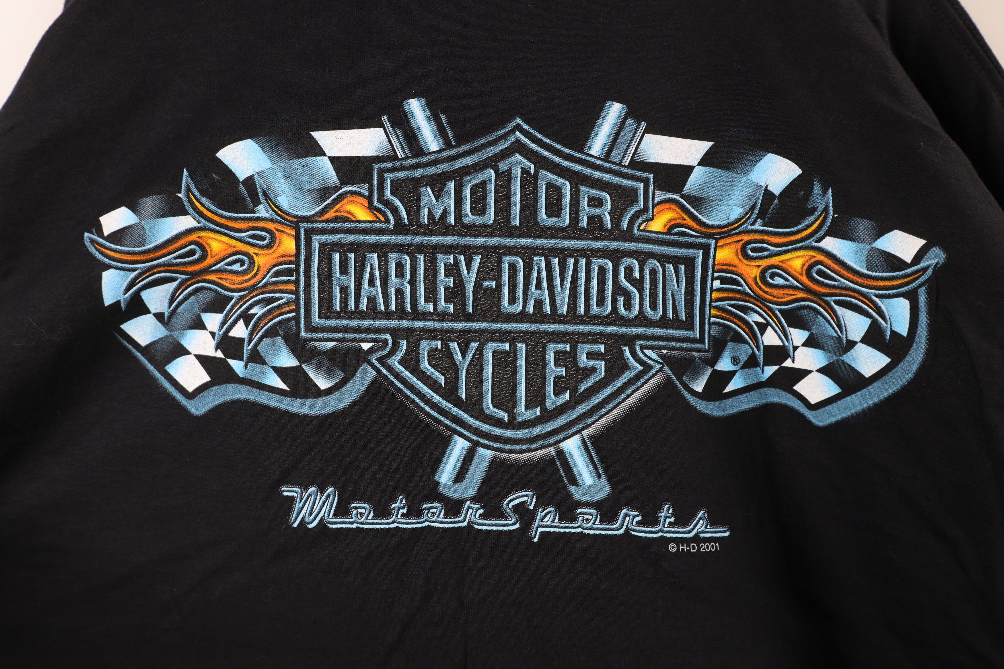 Harley Davidson × Vintage Vintage Y2K 2001 Harley Davidson Flames Long Sleeve T-Shirt Size US XL / EU 56 / 4 - 7 Thumbnail
