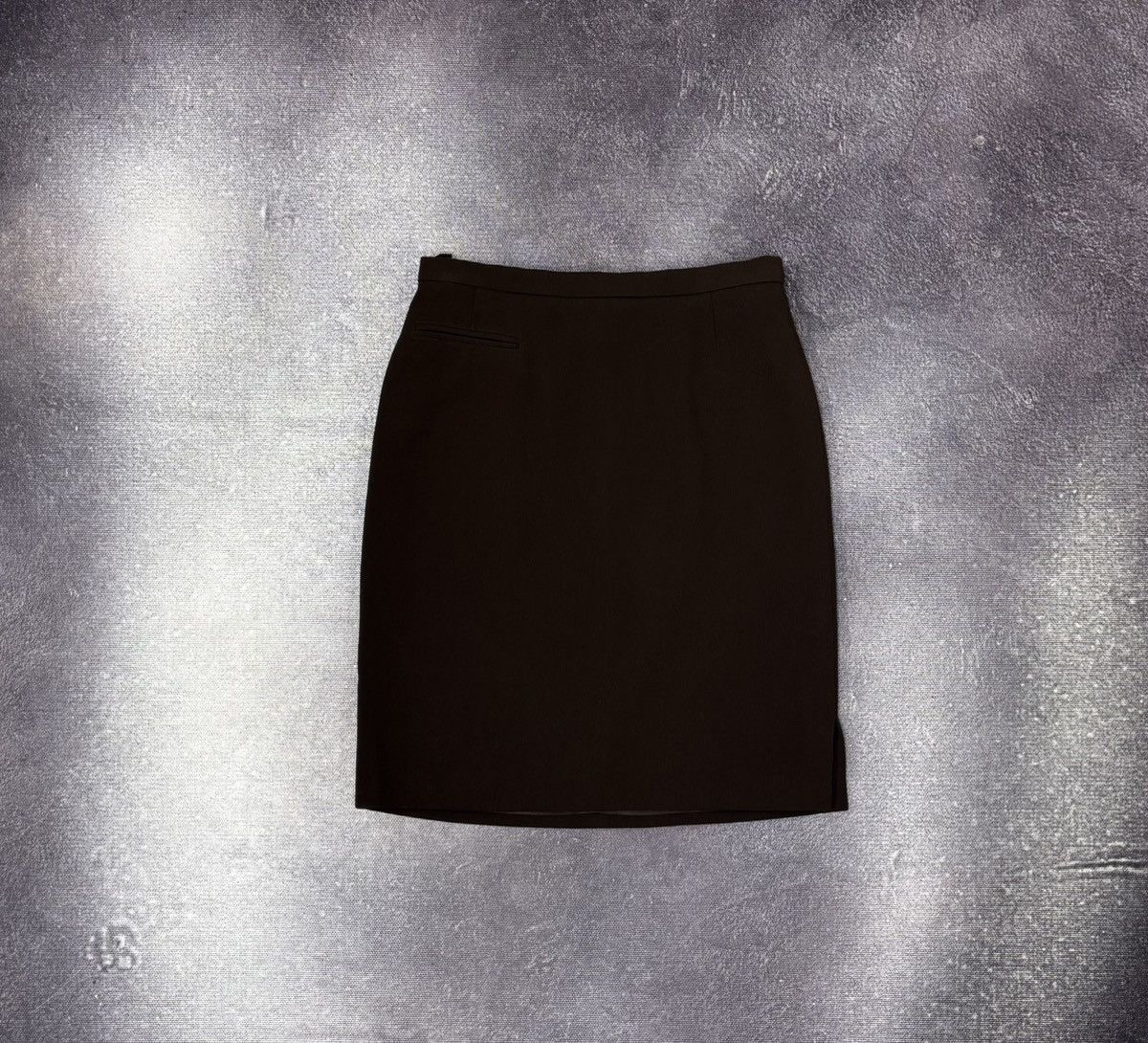 Max Mara Max Mara Women’s Brown Tailored Wool Straight Skirt Size 34" / US 12 / IT 48 - 2 Thumbnail