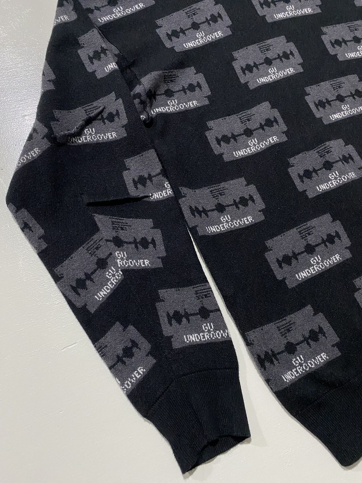 GU × Undercover 🧧RARE 🧧 Monogram print Razor blade Size US XL / EU 56 / 4 - 7 Thumbnail