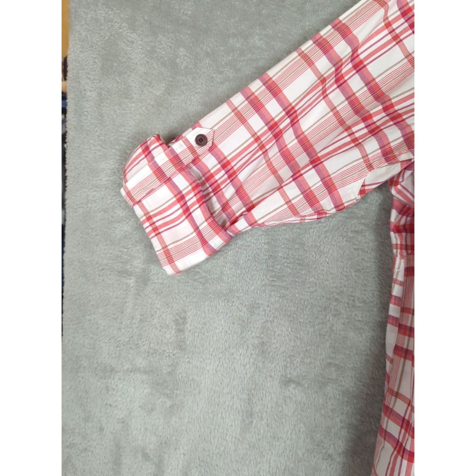 Ariat Ariat Shirt Womens XL Pink Plaid Rebar Button Shirt Ladies Workwear Casual Size XL / US 12-14 / IT 48-50 - 4 Thumbnail