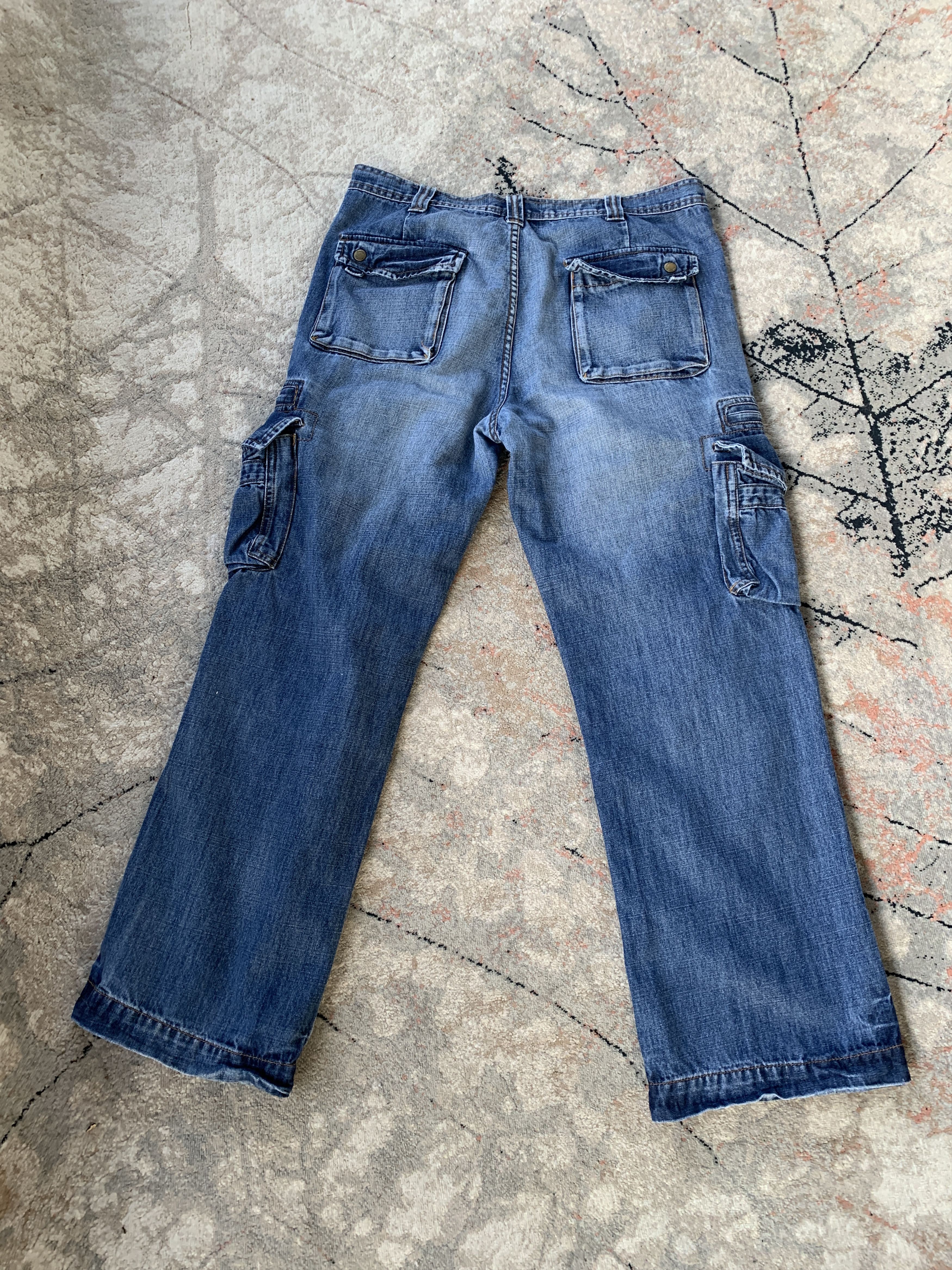 Cherokee × Vintage Vintage Cherokee Cargo Denim Pants Size US 34 / EU 50 - 4 Thumbnail