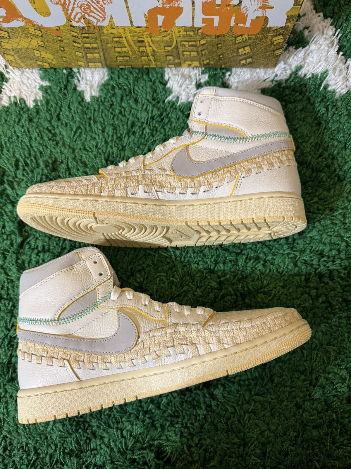 Union LA Jordan 1 High OG Union LA Bephies Beauty Supply Summer White Size US 10 / EU 43 - 4 Thumbnail