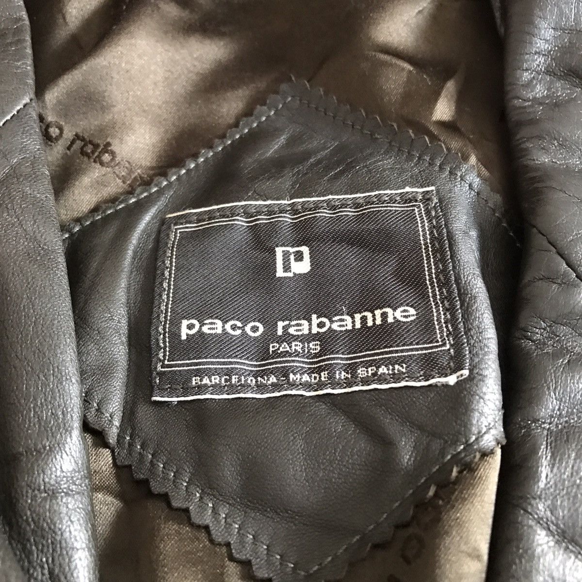 Genuine Leather × Vintage Vintage paco rabanne leather jacket Size US M / EU 48-50 / 2 - 4 Thumbnail