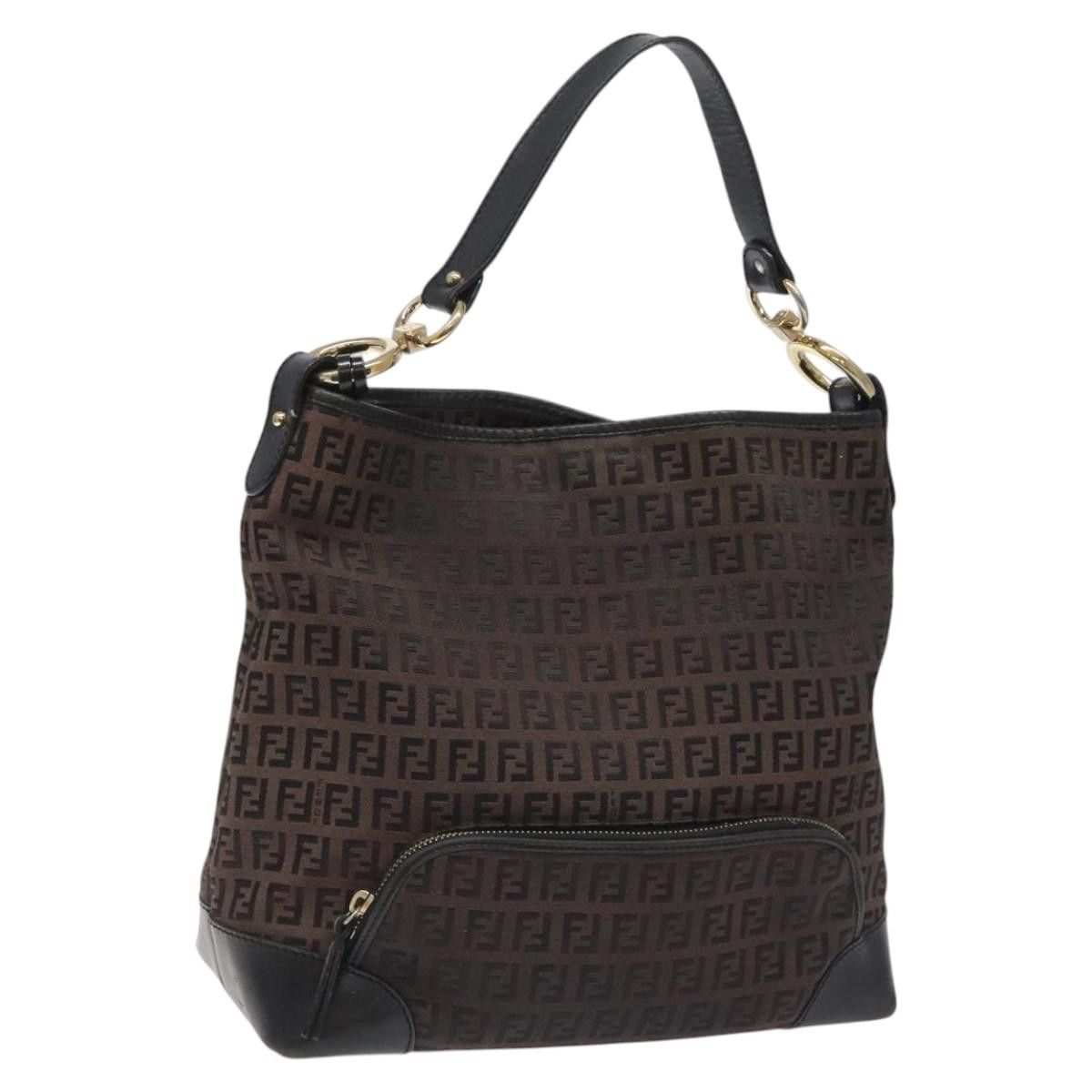 Fendi Black Canvas Shoulder Bag (Pre-Owned) Size ONE SIZE - 1 Thumbnail