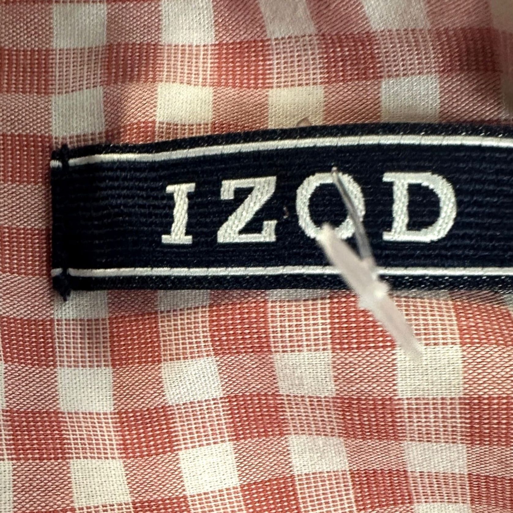 Izod Izod Button-Down Shirt Mens Small Red White Check Performance Woven NEW Size US S / EU 44-46 / 1 - 5 Thumbnail