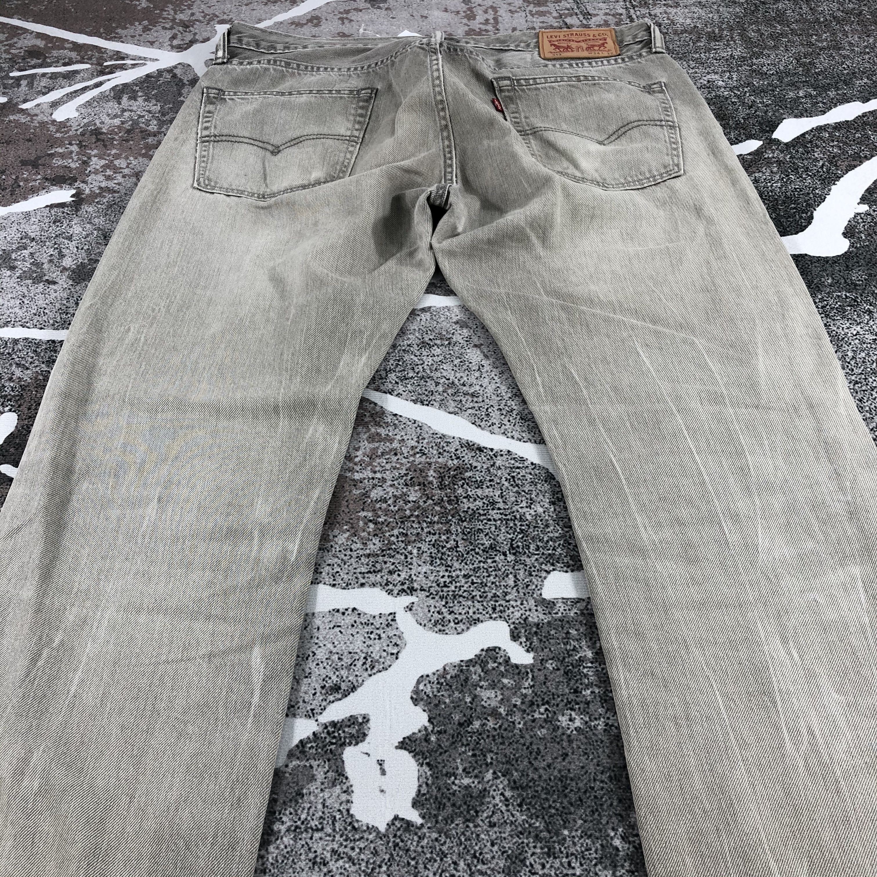 Levi's Vintage Levi's 513 Jeans Faded Gray Distressed Denim KJ662 Size US 34 / EU 50 - 3 Thumbnail