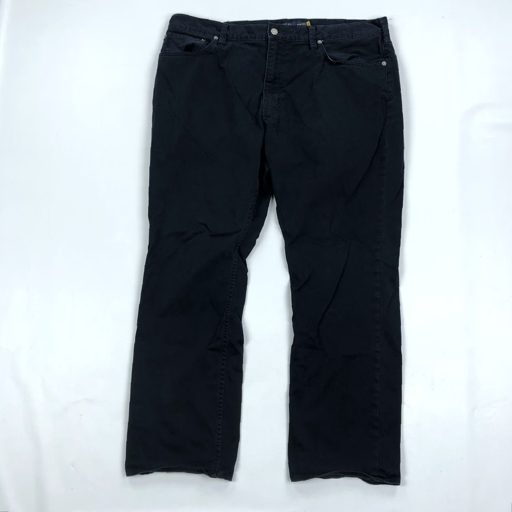 Polo Ralph Lauren Polo Ralph Lauren Men's Navy Blue Varick Slim Straight Leg Pants 38x30 Size 38 Regular Navy Blue Chino Straight 5-Pocket Design Size US M / EU 48-50 / 2 - 2 Thumbnail
