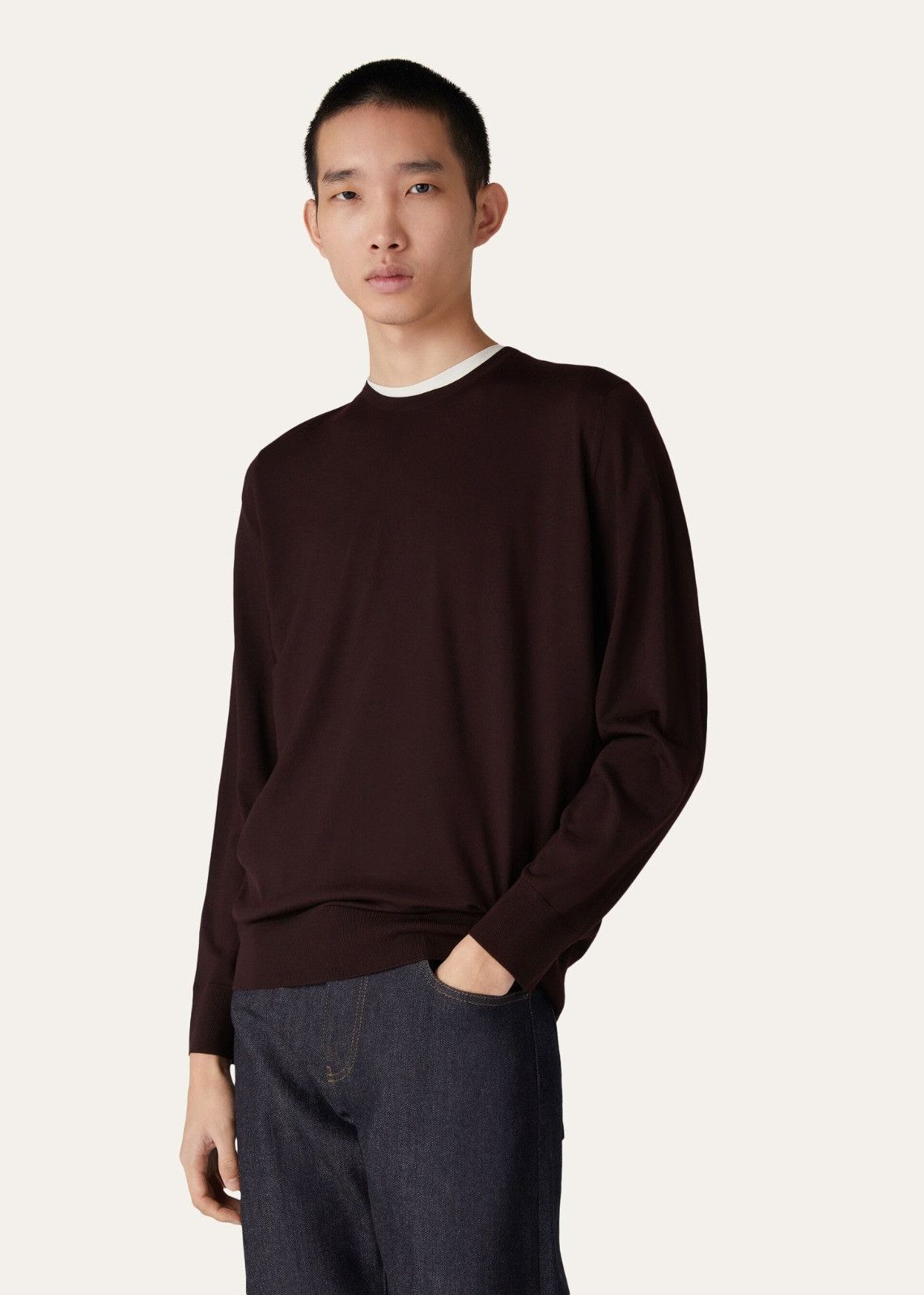 Loro Piana o1srvl11e1224 Girocollo T-Shirt in Brown Size US S / EU 44-46 / 1 - 1 Thumbnail