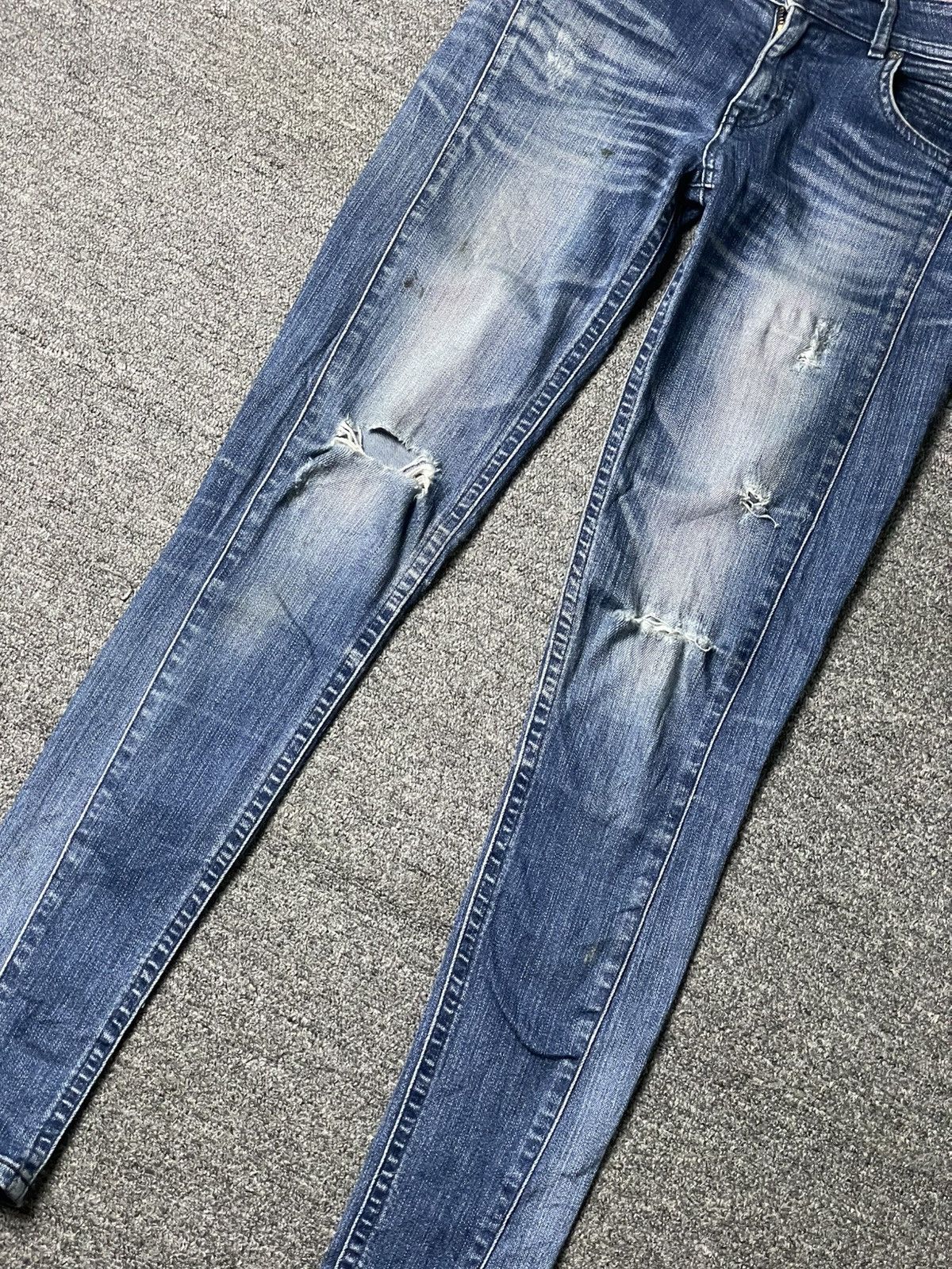 Japanese Brand × Vintage C-Seventeen Distressed Denim Ripped Jeans (104) Size US 27 - 2 Thumbnail