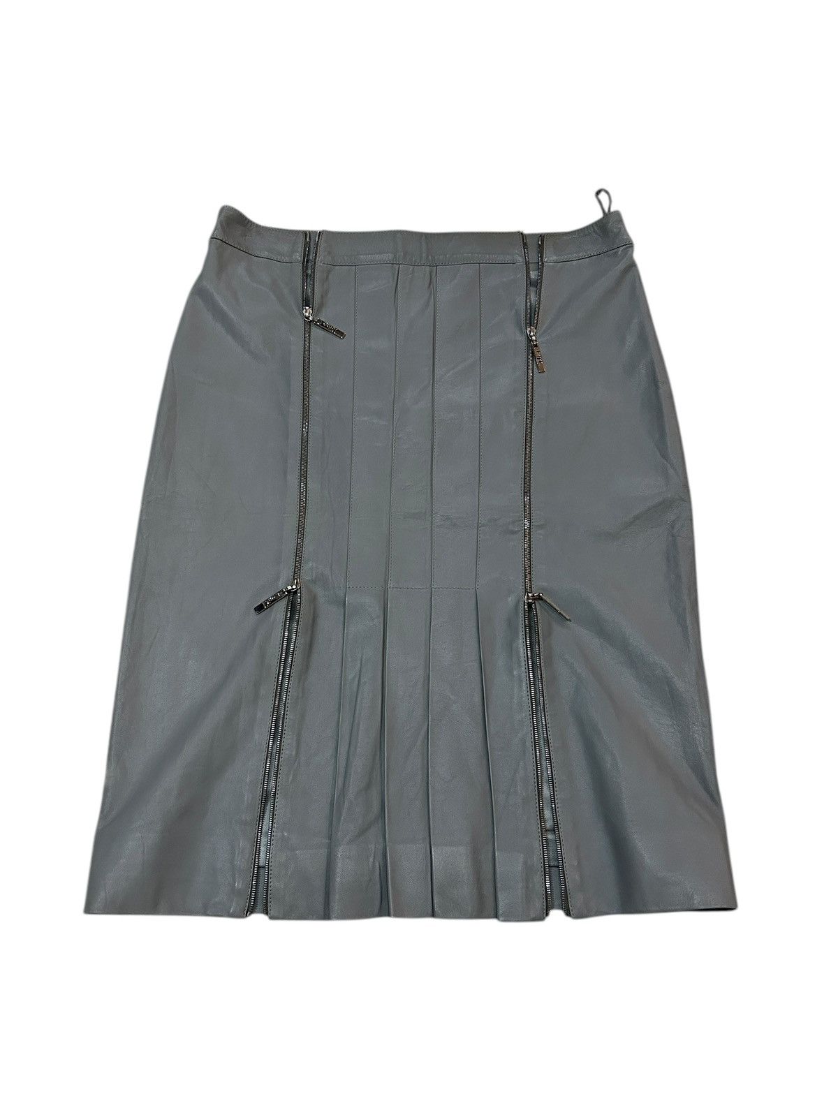 Dior F/W 04 Hardcore Zip Leather Skirt Size 27" / US 4 / IT 40 - 8 Thumbnail