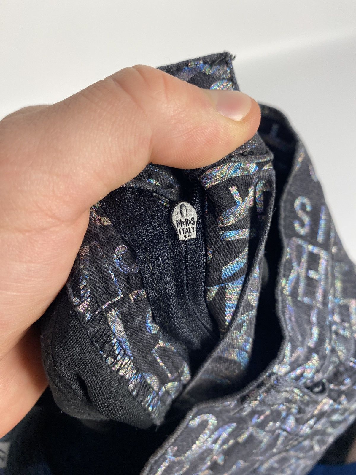 Versace Versace Monogram Printed Avant Garde Japanese Jeans Size 22" - 10 Thumbnail