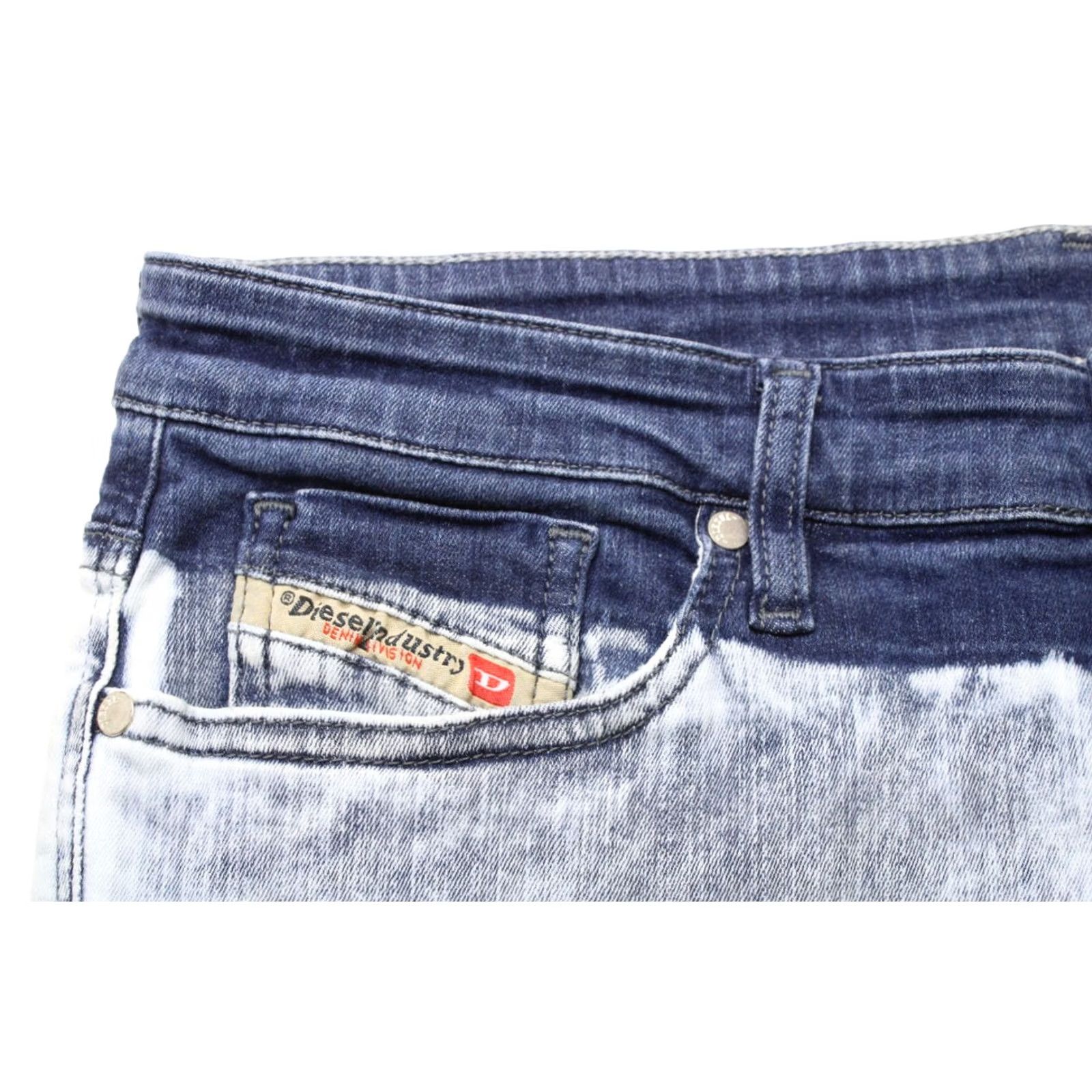 Diesel DIESEL Skinzee Super Slim-Skinny Regular Waist 0852T Jeans Women's W31/L32 Zip Jeans - Blue Slim Women's W31/L32 Zip Size 24" / US 00 / IT 34 - 5 Thumbnail