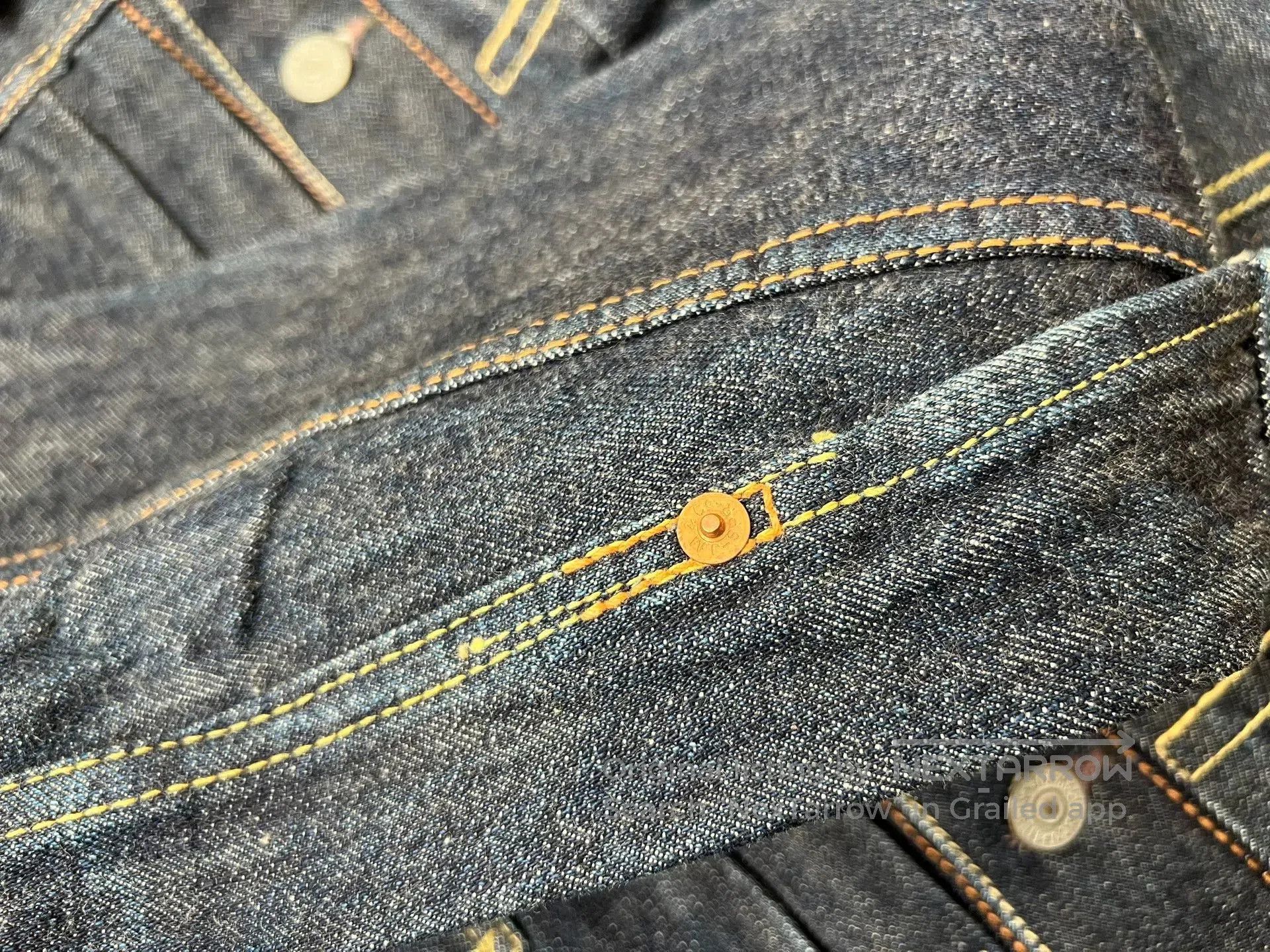 The Real McCoy's Joe McCoy Vintage Denim Jacket. Size US XXL / EU 58 / 5 - 5 Thumbnail