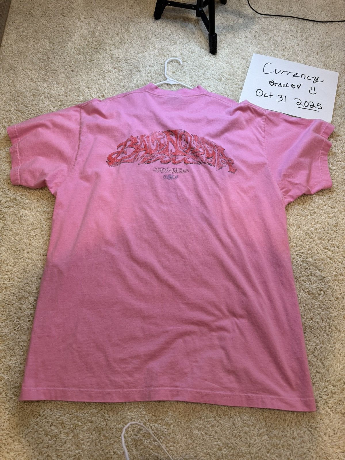 Balenciaga Balenciaga Off Shore Pink Oversized Tshirt Size US M / EU 48-50 / 2 - 6 Thumbnail