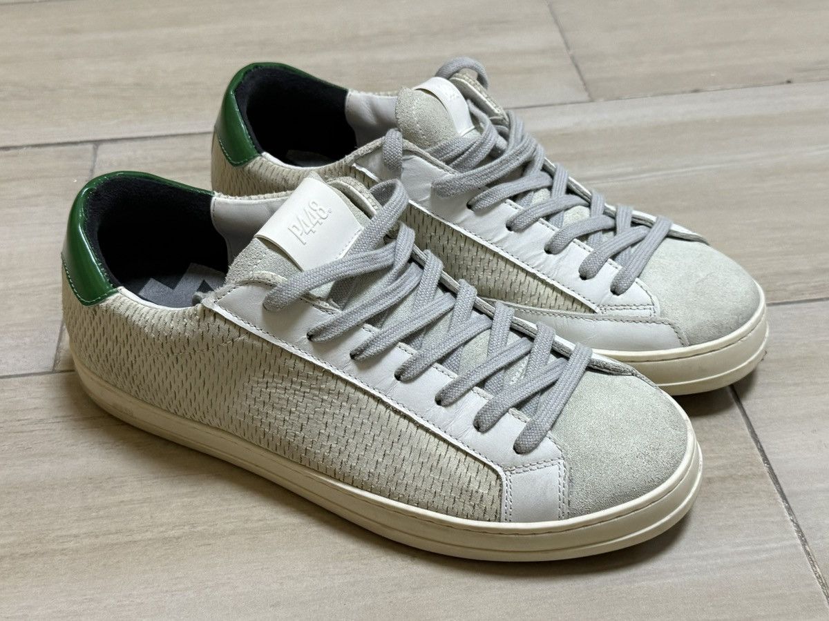 P448 P448 John Low White Green Size 41 / US 8-8.5 Made in Italy Size US 8.5 / EU 41-42 - 1 Thumbnail