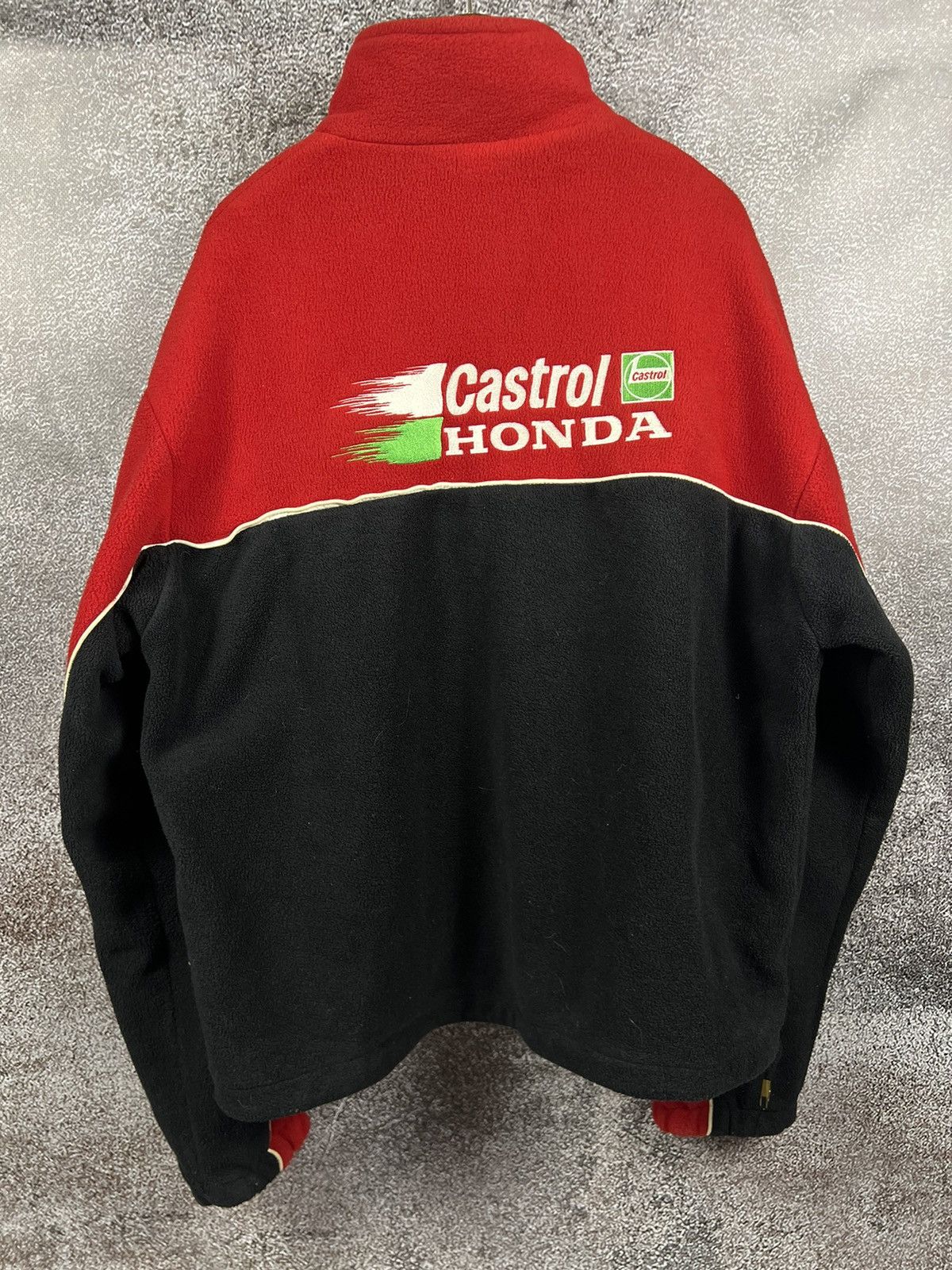 Honda × NASCAR Honda x Castrol Vintage racing fleece embroidered logo zip Size US XXL / EU 58 / 5 - 3 Thumbnail