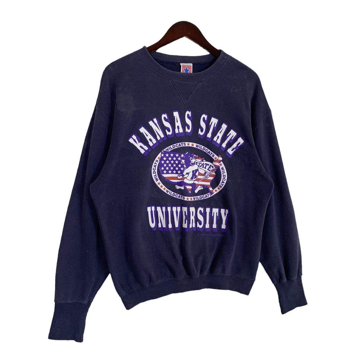 Vintage Vintage 90s US College Kansas State University Sweatshirt /M Size US M / EU 48-50 / 2 - 4 Thumbnail