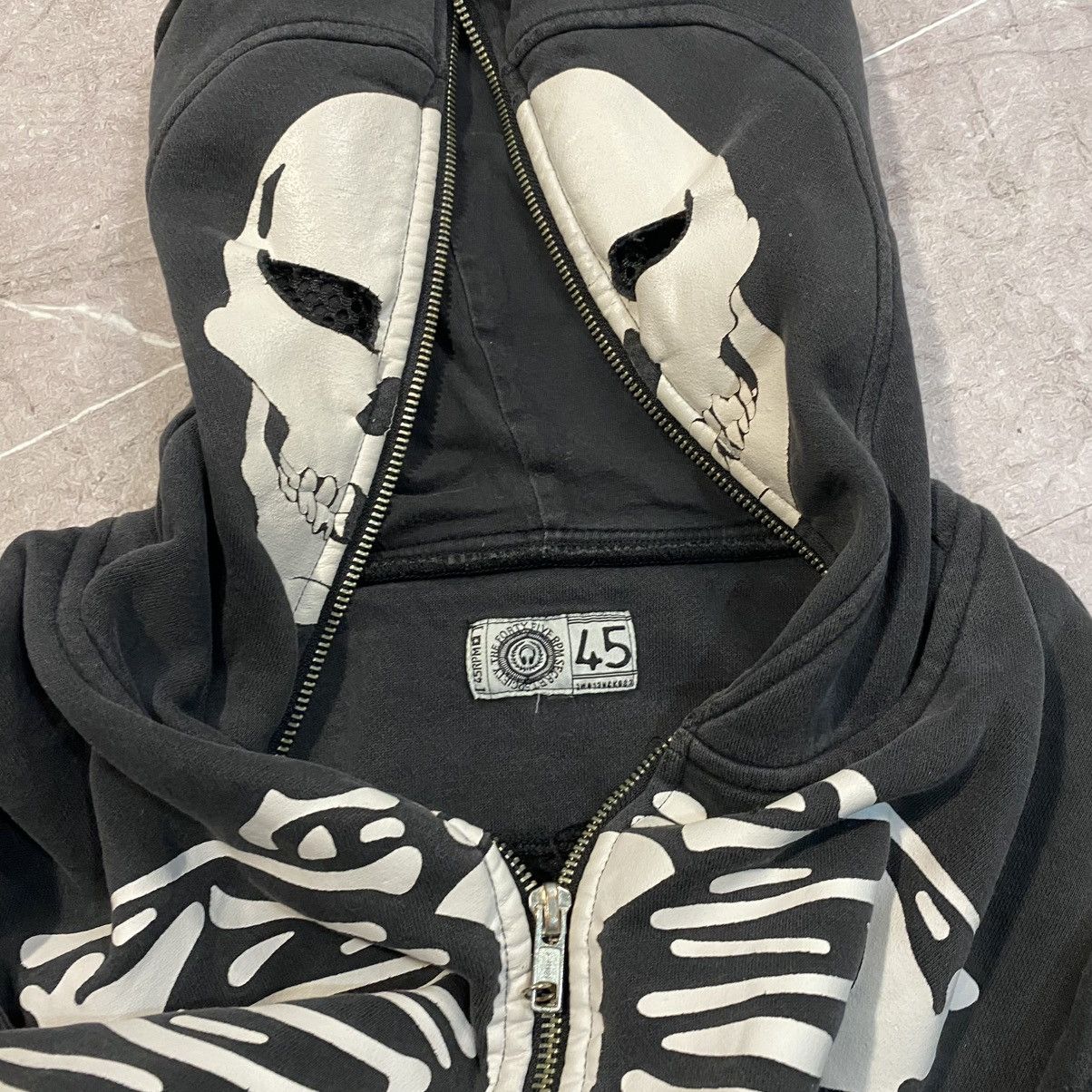 Japanese Brand × Vintage VINTAGE SKELETON FULL ZIP HOODIE STREETWEAR OVER PRINT 00s Size US S / EU 44-46 / 1 - 10 Thumbnail