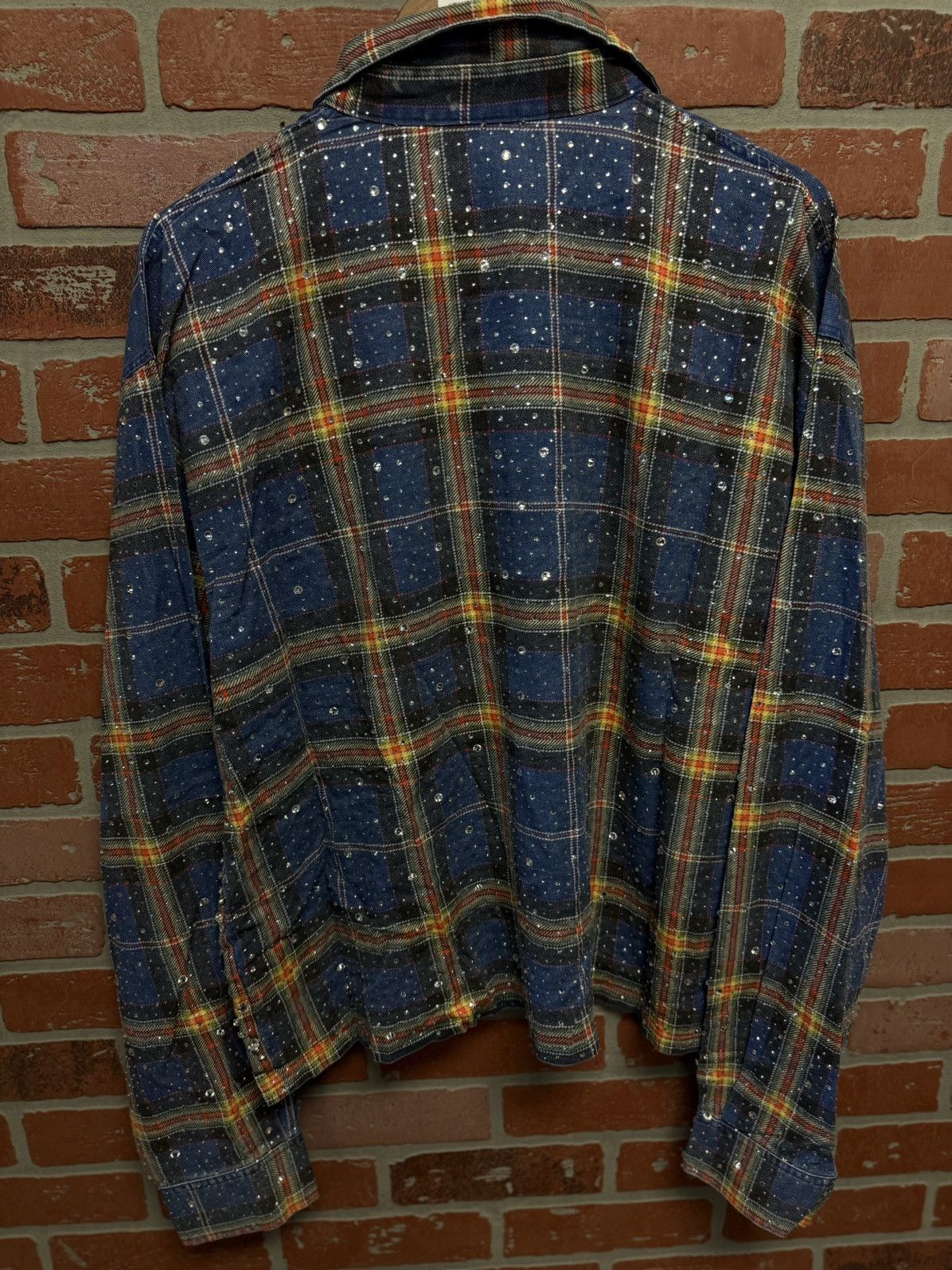 Vale Valley Crystal Flannel Long Sleeve Stones Size XL (NEW) 💎 Size US XL / EU 56 / 4 - 5 Thumbnail