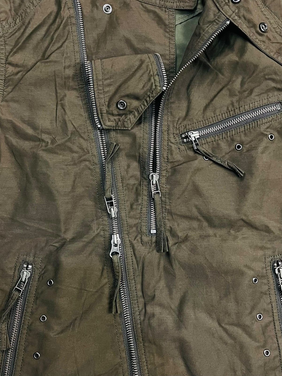 If Six Was Nine 2000s Nicole Club - Multizipper Rider Jacket Size US M / EU 48-50 / 2 - 9 Thumbnail