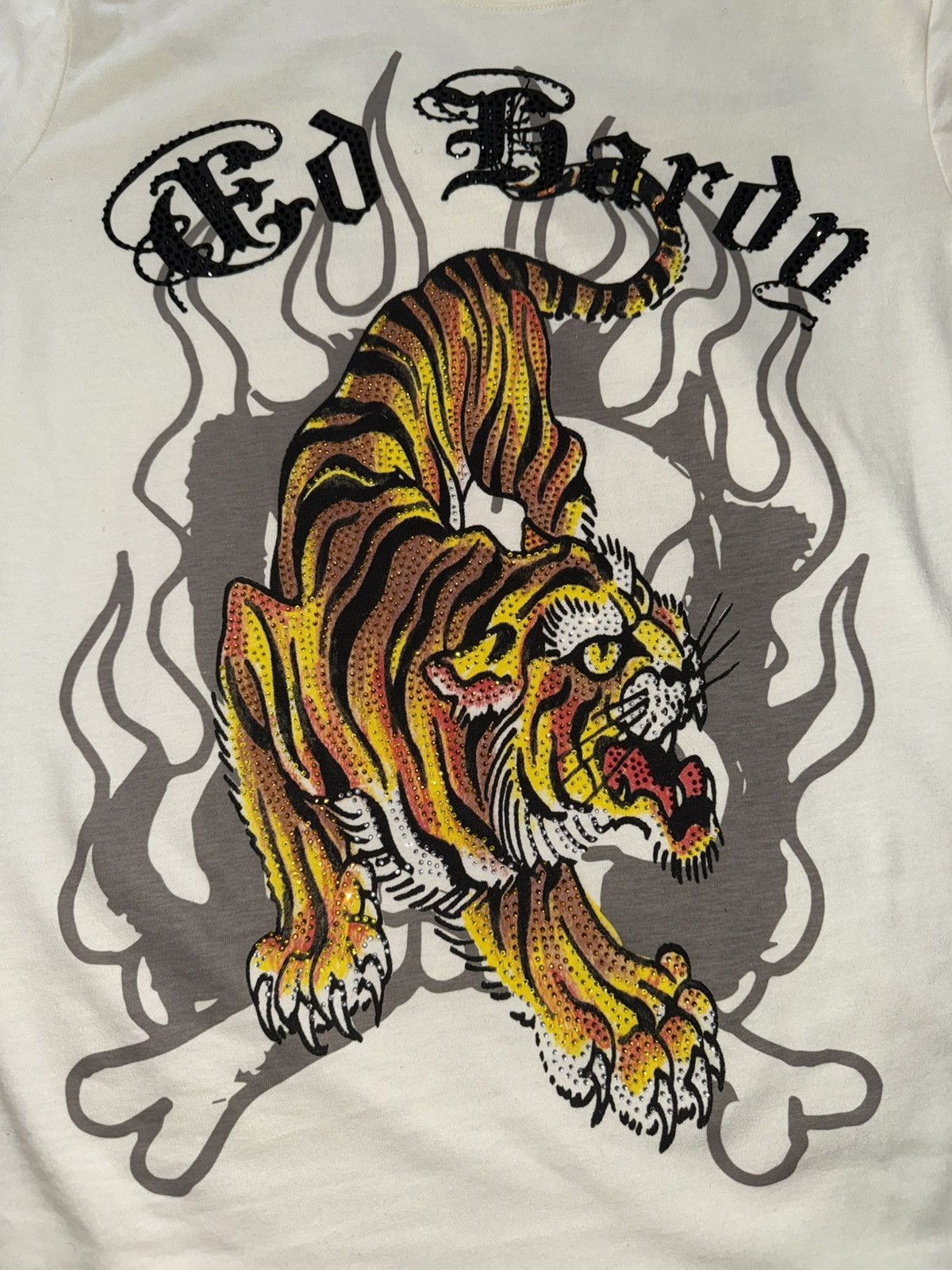 Ed Hardy Ed hardy Tiger Rhinestone tee Size US L / EU 52-54 / 3 - 6 Thumbnail