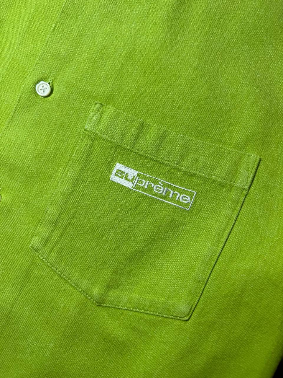 Supreme Supreme Green Short Sleeves Shirt Button up Embroidered Logo Size US L / EU 52-54 / 3 - 4 Thumbnail