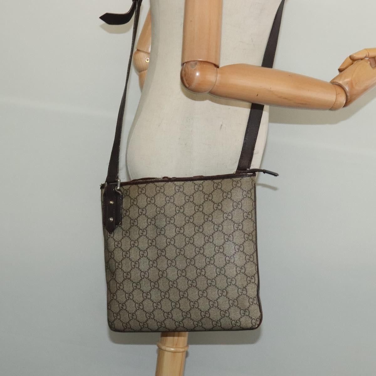Gucci GUCCI GG Supreme Shoulder Bag Pvc Outlet Beige Silver Size ONE SIZE - 21 Thumbnail