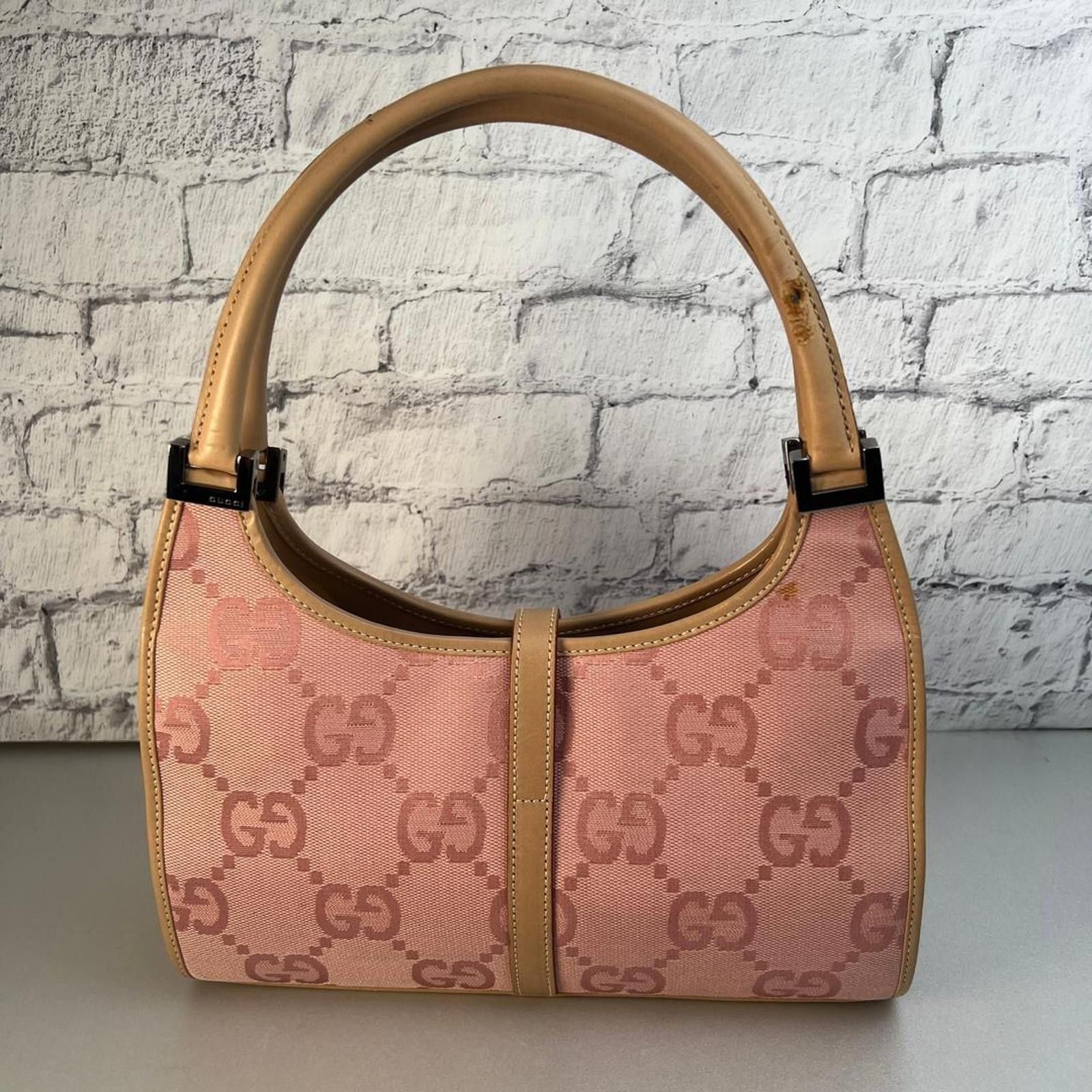 Gucci Gucci - Pink GG Canvas Shoulder Bag Size ONE SIZE - 2 Thumbnail