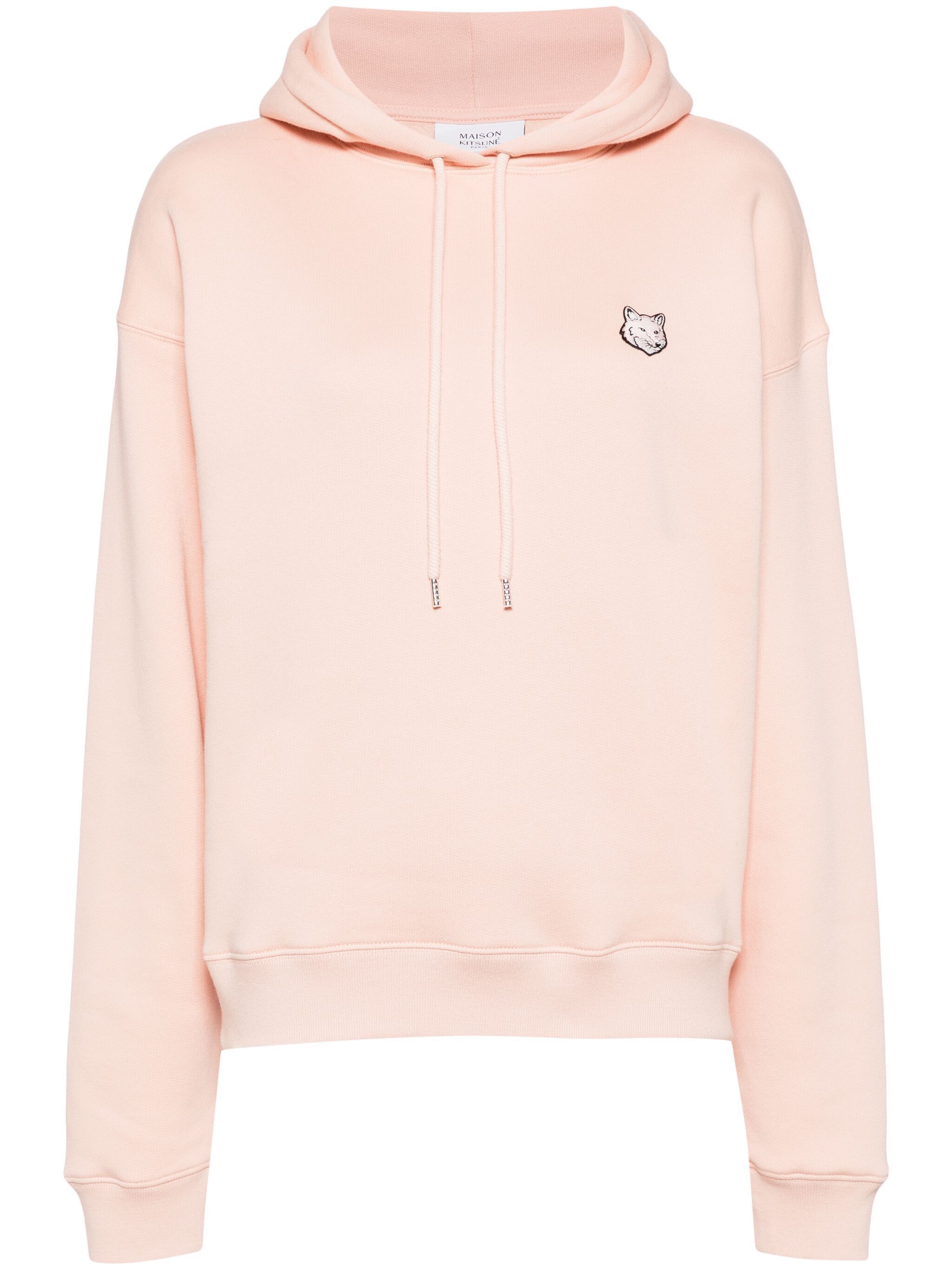Maison Kitsune o1s22i1n1124 Bold Fox Head Comfort Fit Hoodie in Pink Size L / US 10 / IT 46 - 1 Thumbnail