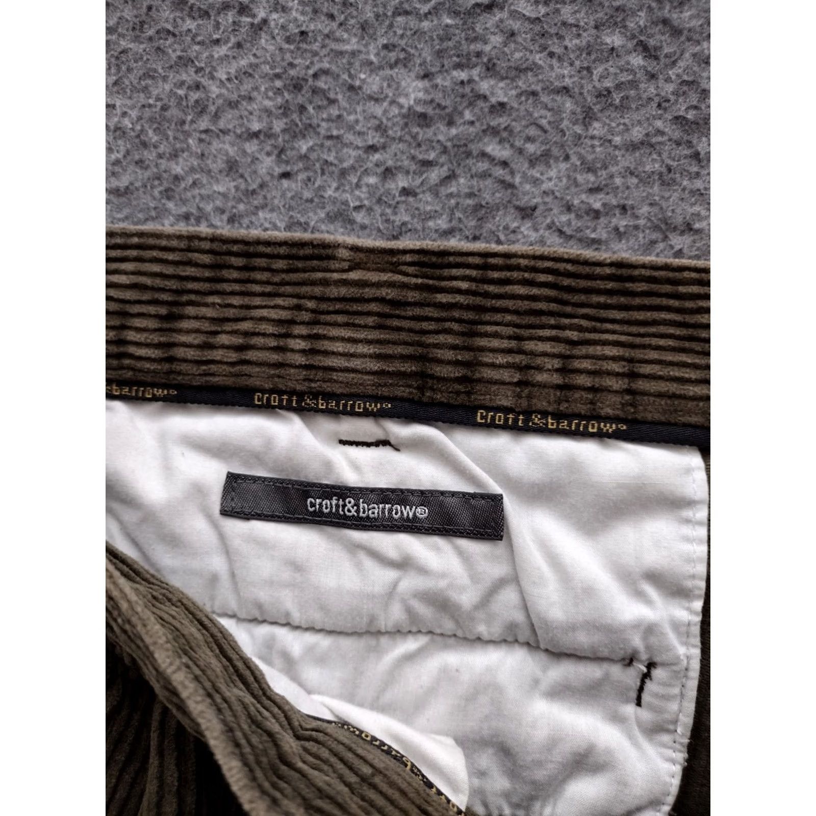 Croft & Barrow Croft & Barrow Dark Brown Corduroy Pants Mens 40X32 Dress Pants Regular Straight Brown Corduroy Size US 40 / EU 56 - 5 Thumbnail