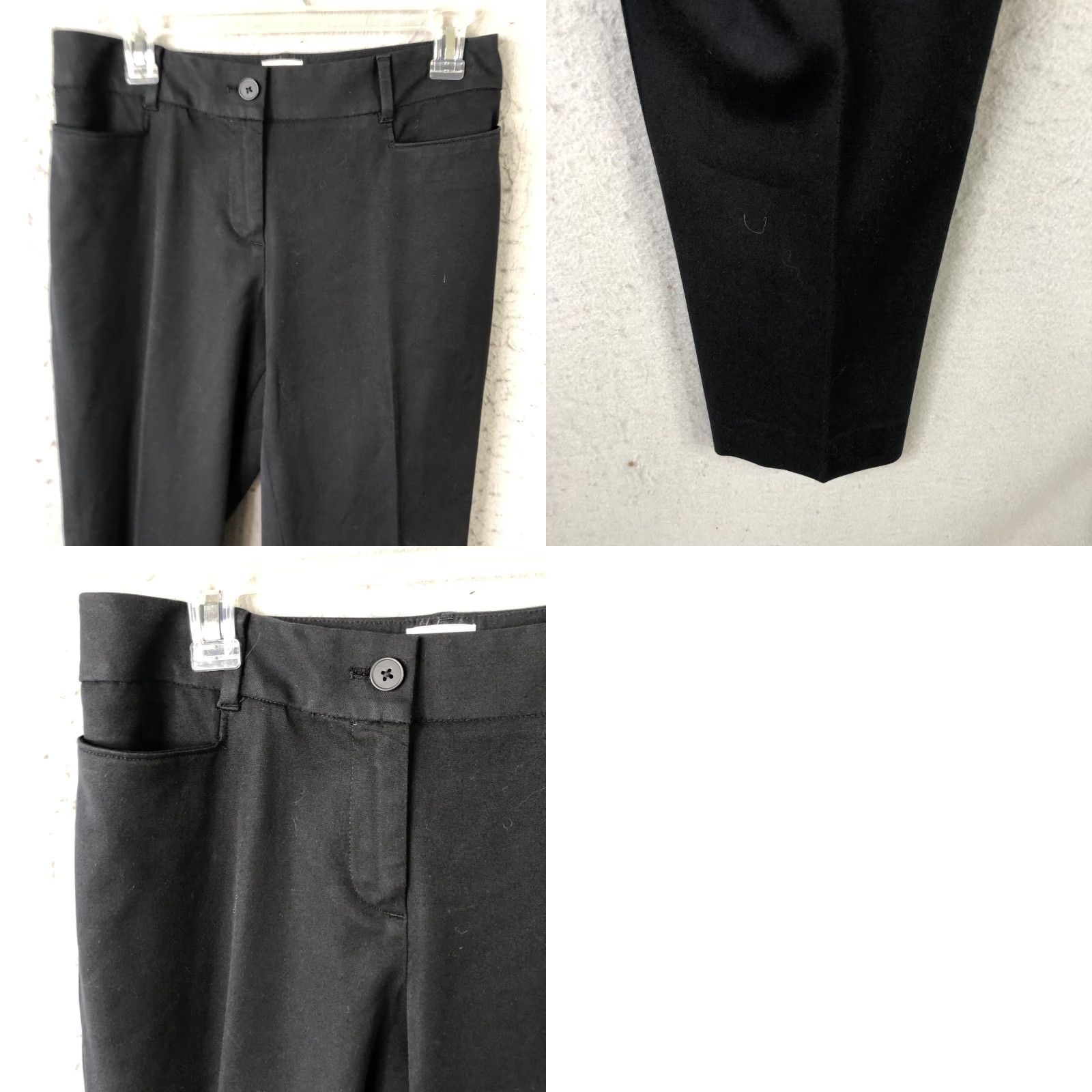 Talbots Talbots Womens Pants 8P Black Curvy Petite Stretch Twill Tapered Work Old Money Size 30" / US 8 / IT 44 - 9 Thumbnail