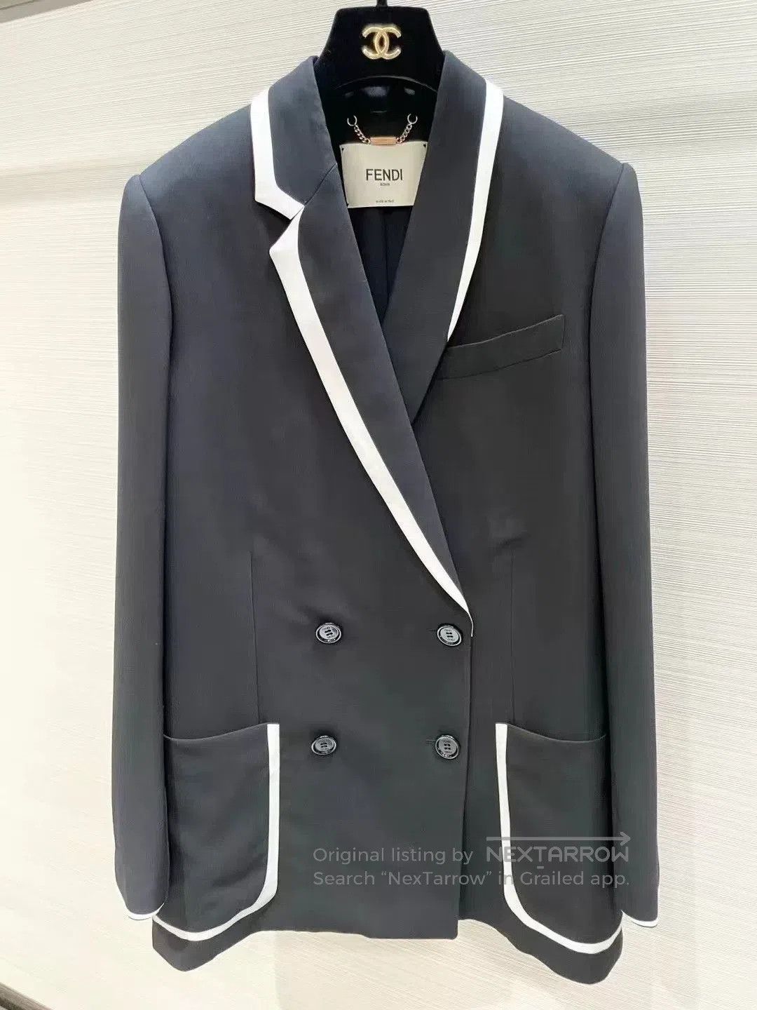 Fendi Fendi Black White Blazer Size40. Size US S / EU 44-46 / 1 - 4 Thumbnail