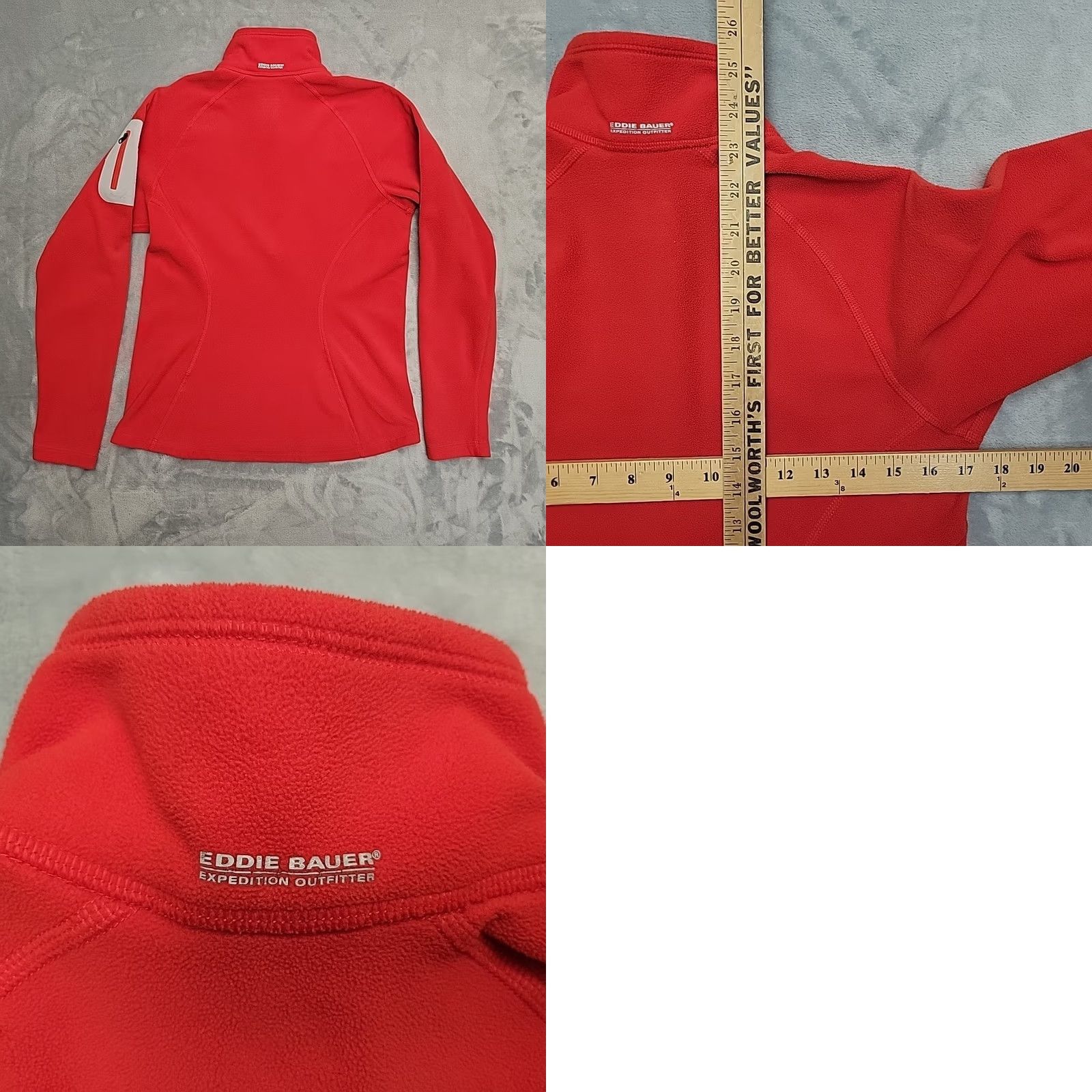 Eddie Bauer Eddie Bauer First Ascent Sweater Womens S Red 1/2 Zip Fleece Outdoors Gorp Shirt Size S / US 4 / IT 40 - 9 Thumbnail
