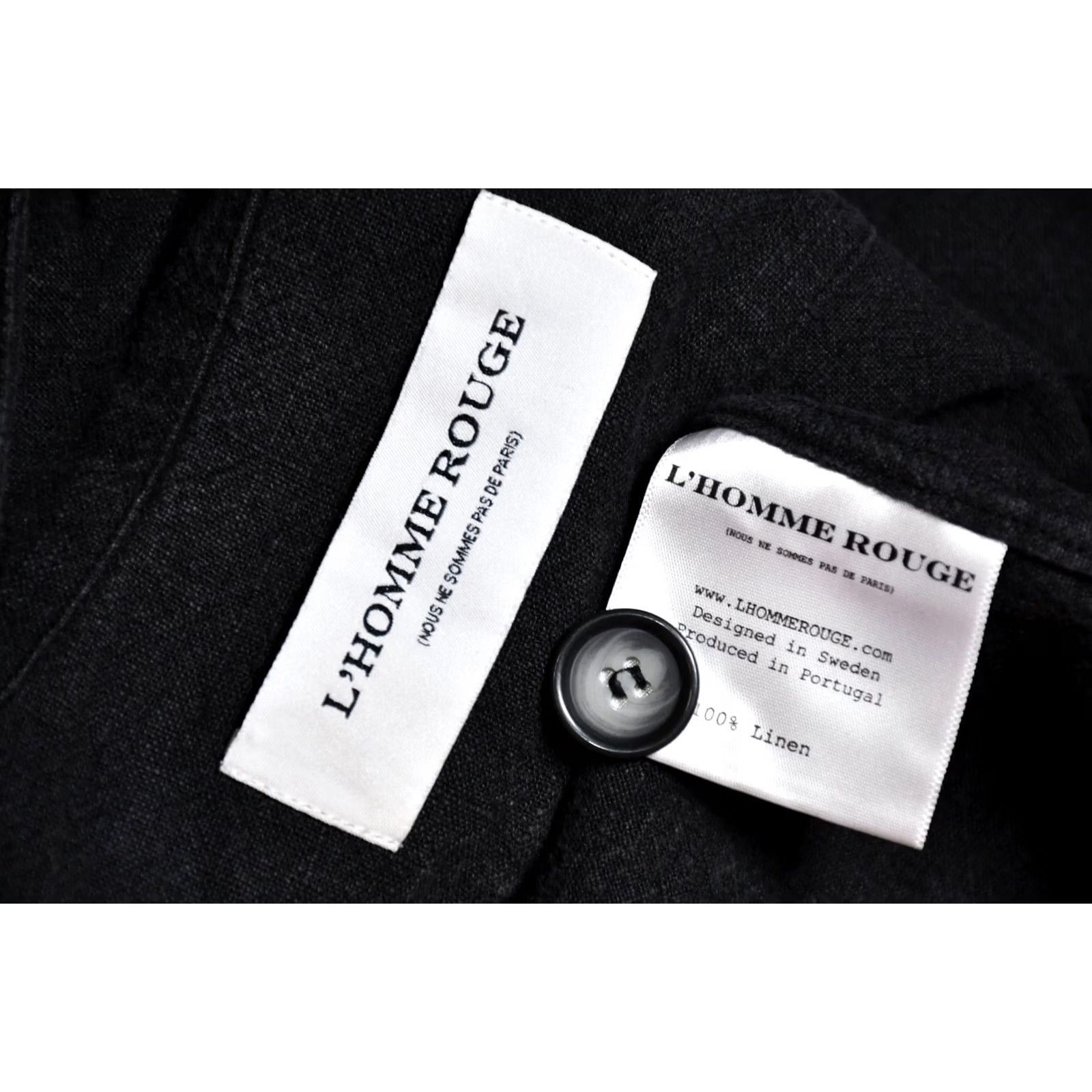 Vintage L’homme Rouge Jacket Mens M Linen Black 100% Linen Solid Zip Casual Regular Size M Mens Size US M / EU 48-50 / 2 - 7 Thumbnail