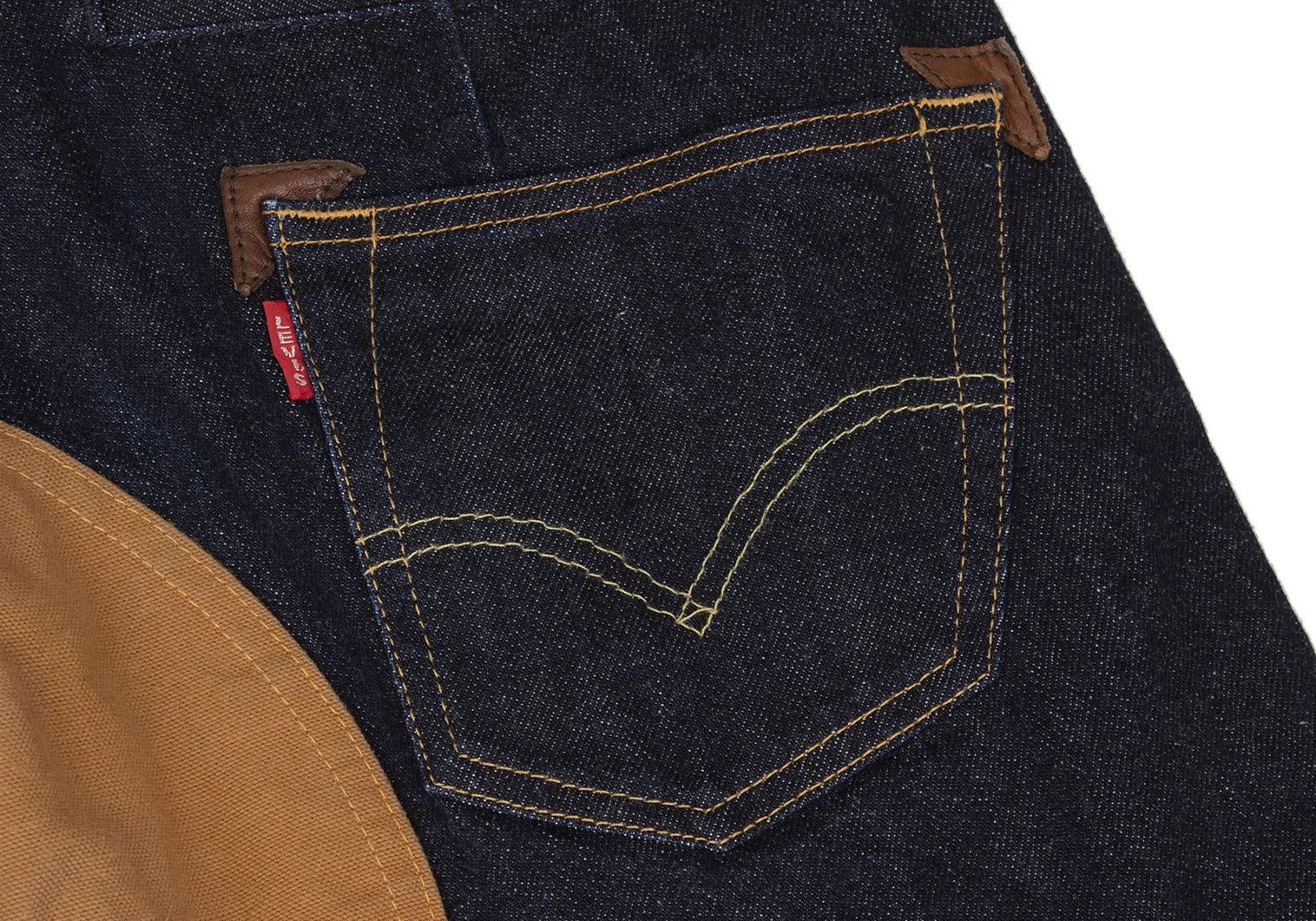Junya Watanabe Corduroy Knee Patch Denim in Indigo Brown, Size S Size US 38 / EU 54 - 14 Thumbnail