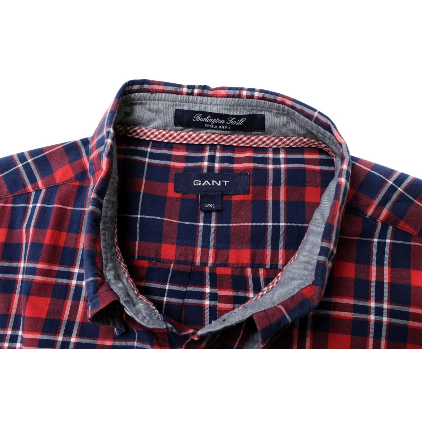 Gant Gant Burlington Twill Shirt Men's 2XL Casual Plaid Button Down Size US XXL / EU 58 / 5 - 4 Thumbnail