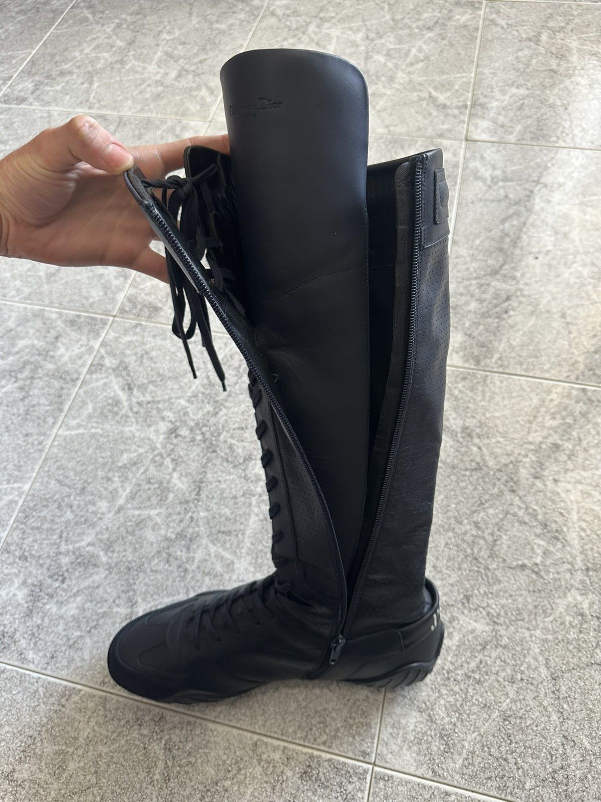 Dior SS 2017 Christian Dior “J’Adior” D-Fence Leather Boots Size US 11 / IT 41 - 14 Thumbnail
