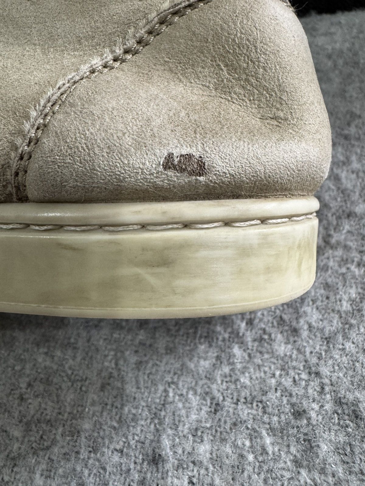 Gucci Gucci Ace High Top Mongolian Lambskin Sneakers Fur 36 Size US 6 / IT 36 - 18 Thumbnail