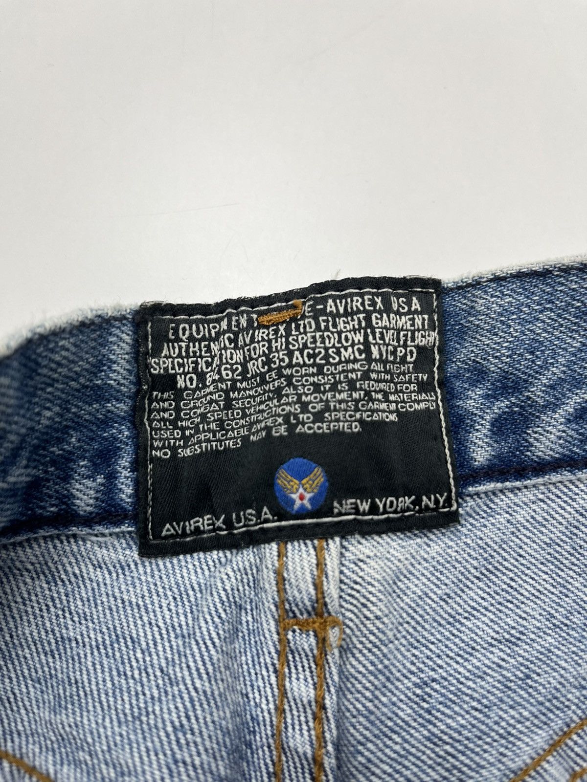 Avirex Avirex tight denim straight cut jeans lightcolored men jeans Size US 27 - 4 Thumbnail