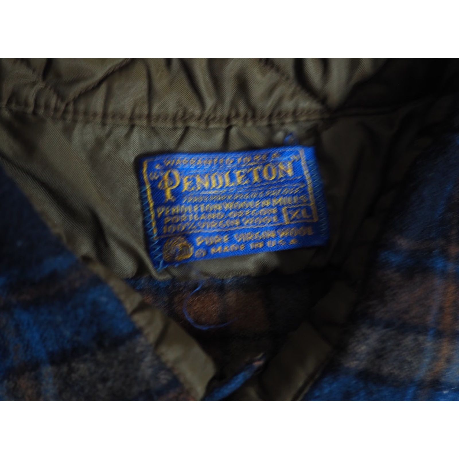 Pendleton **VTG 70s Pendleton Blue Brown Plaid Button Shirt Mens L** User: VTG 70s Pendleton Blue Brown Plaid Button Front Wool Shirt Mens L Size US L / EU 52-54 / 3 - 6 Thumbnail