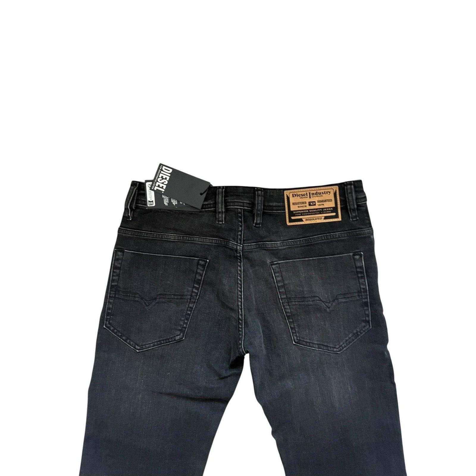 Diesel Diesel Mens Safado Straight Fit Jeans RB063 Black Size 33/32 Size US 33 - 3 Thumbnail