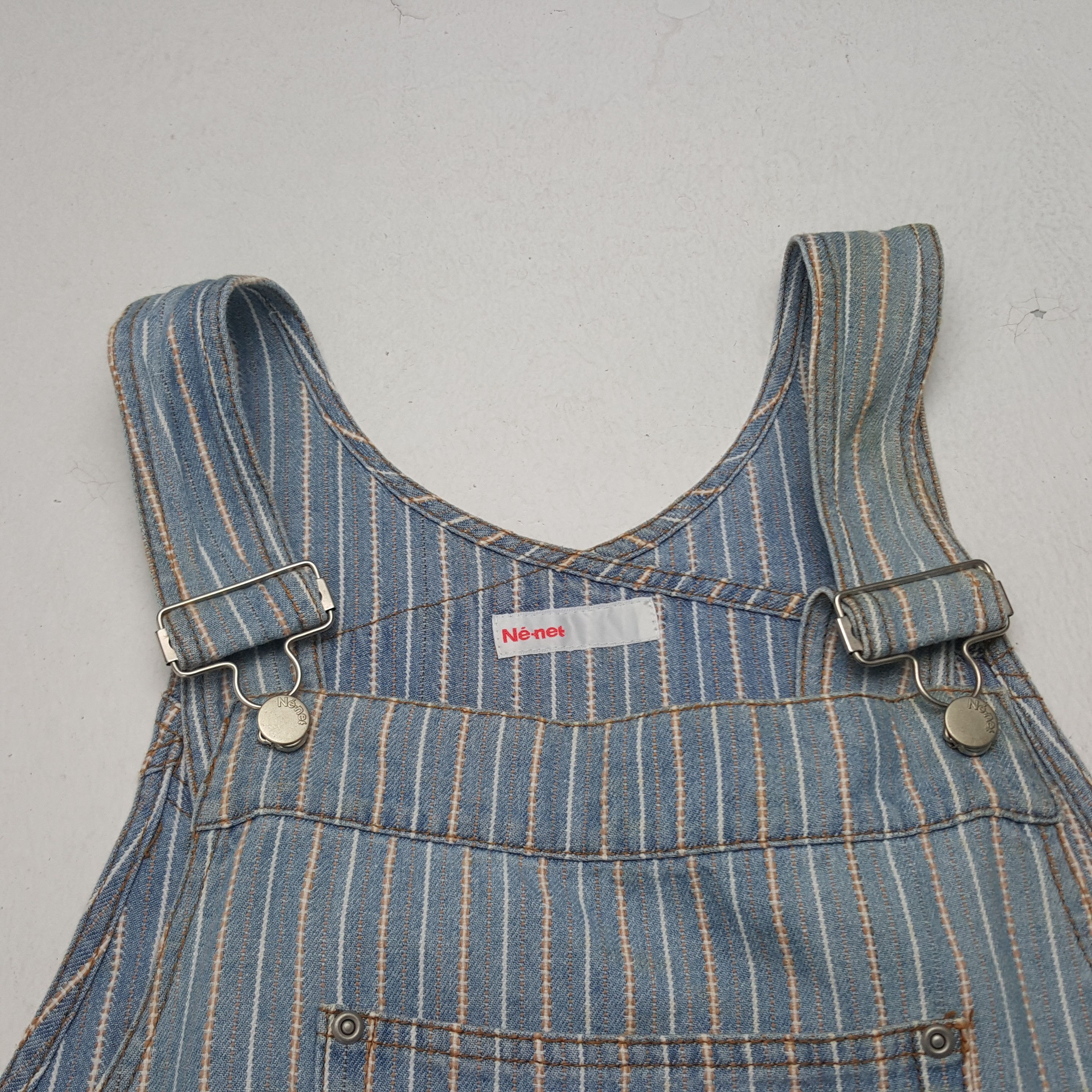 Issey Miyake × Ne-Net × Vintage Vintage Ne-net by Issey Miyake Striped Overall Jacket Size US 38 / EU 54 - 15 Thumbnail
