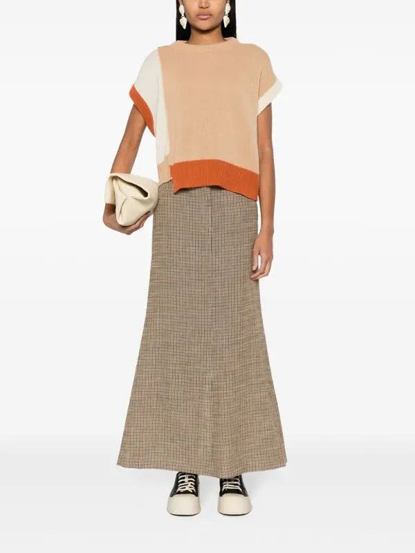 Marni o1w1db11125 Colour-Block Cashmere Sweater in Multicolor Size L / US 10 / IT 46 - 5 Thumbnail