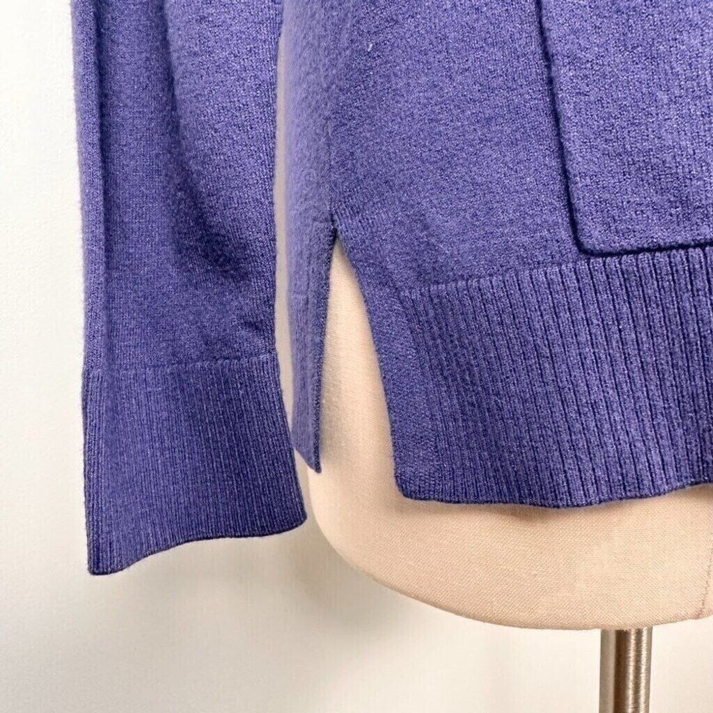 Other Olsen Women’s Snap Button Mock Neck Sweater Size 4 XS Blue Size XS / US 0-2 / IT 36-38 - 5 Thumbnail