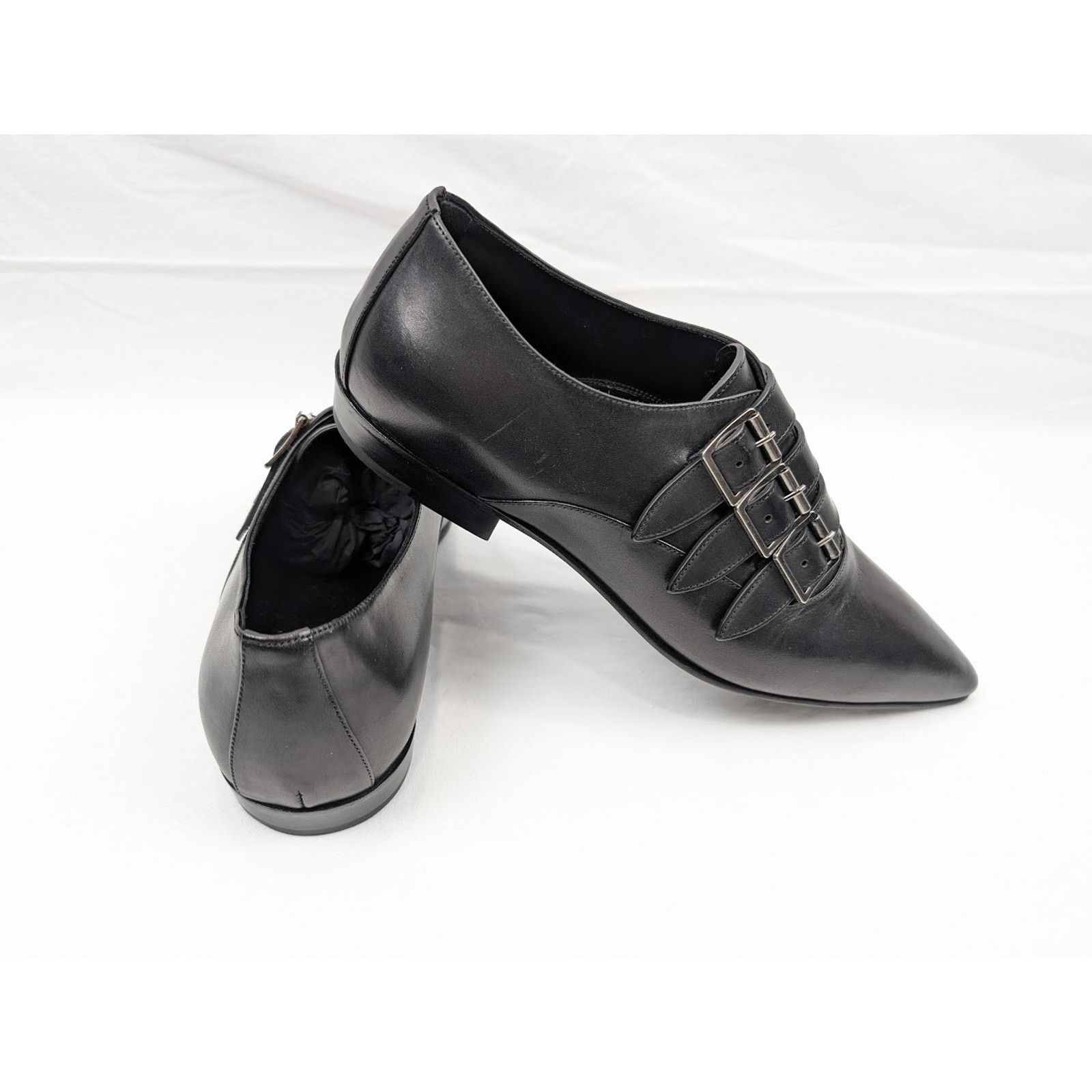 Saint Laurent Paris o1rshd1 Q:2 / Levine 15 Derby Shoes in Nero Size US 9 / EU 42 - 17 Thumbnail