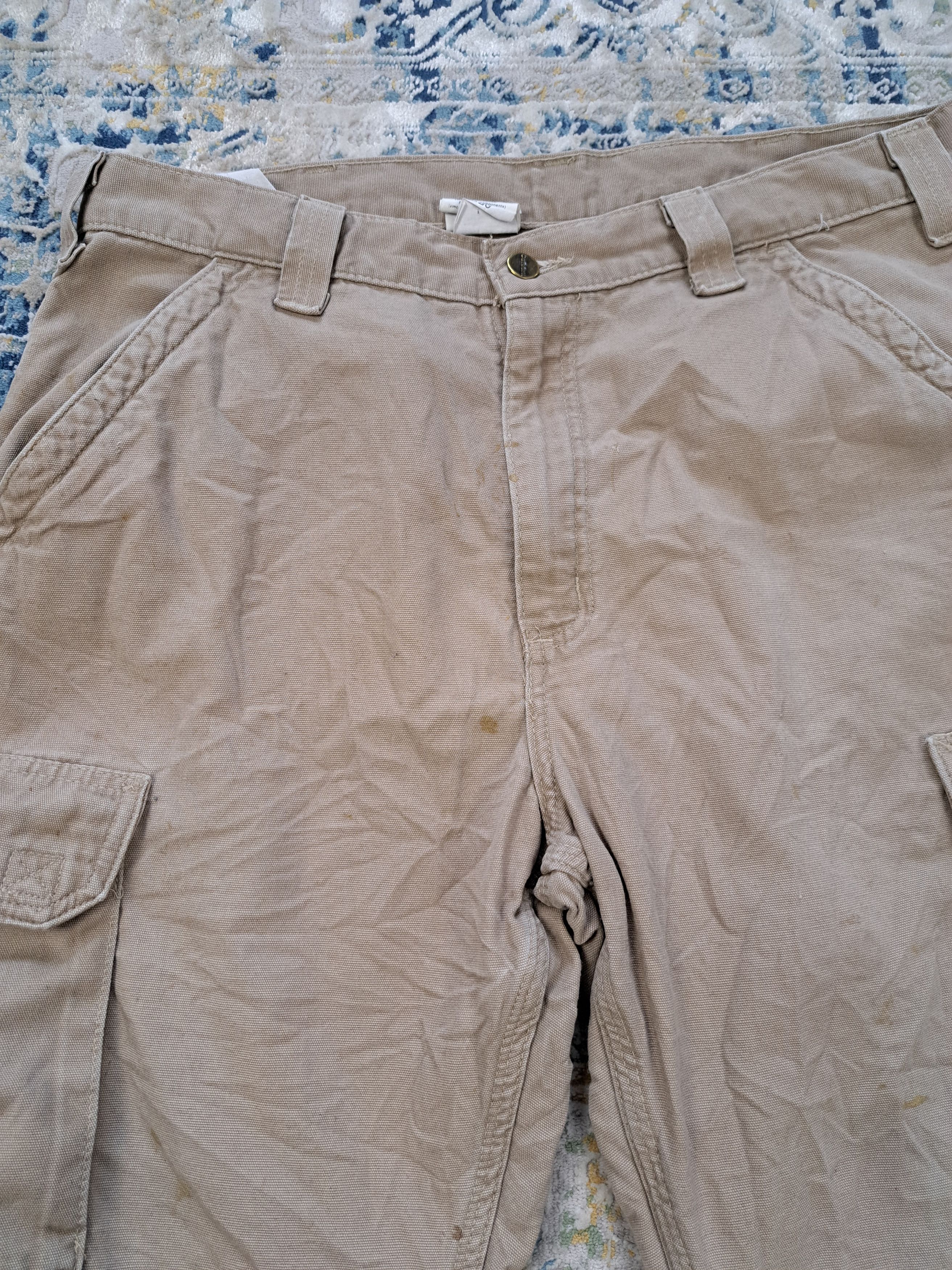 Carhartt Vintage 2006 Carhartt B182 GKH Cargo Pants Distressed Size US 36 / EU 52 - 12 Thumbnail