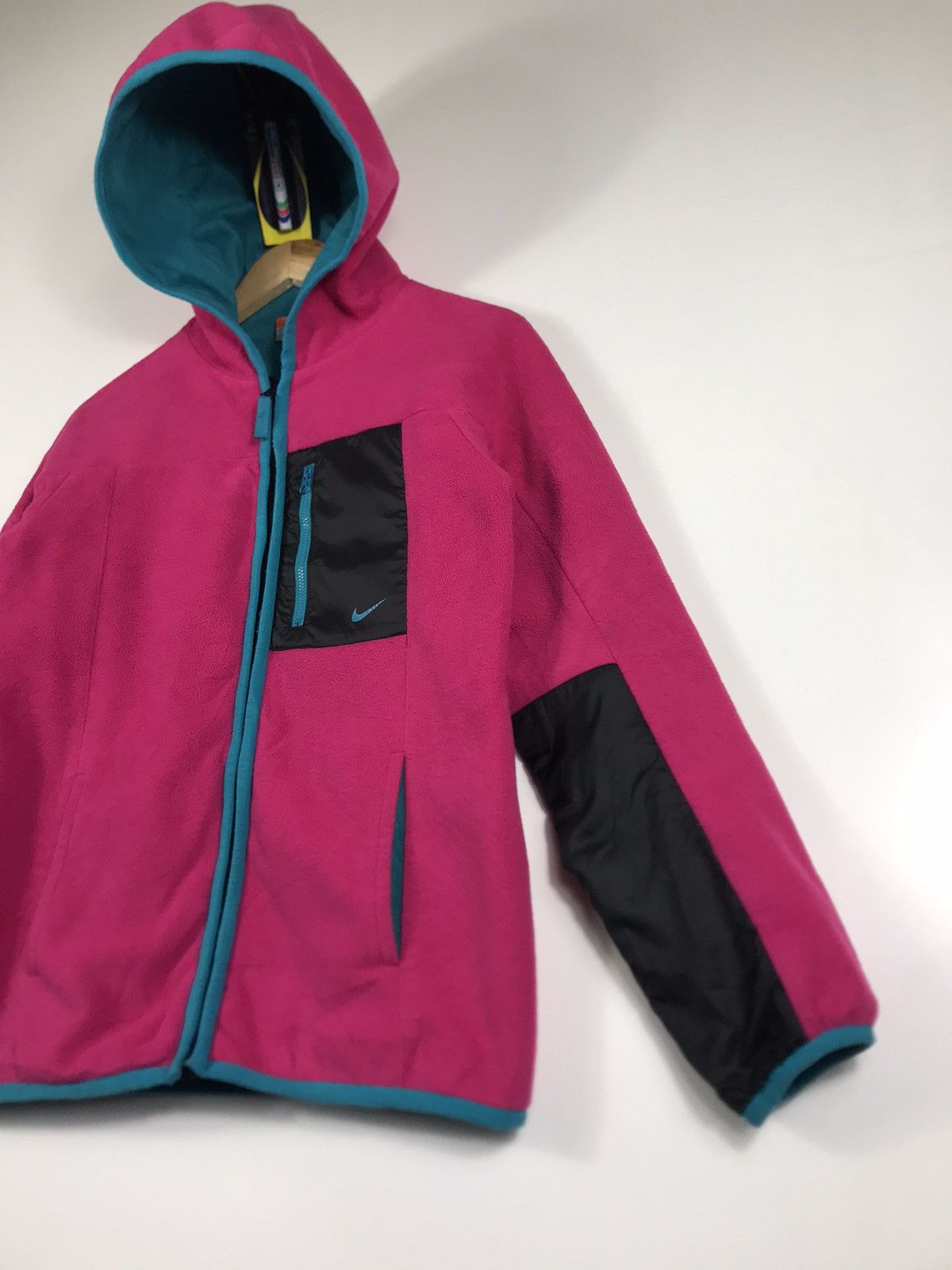 Nike × Vintage ⚡️Vintage Y2K Nike the athletic dept Fleece Hooded Sweater Size M / US 6-8 / IT 42-44 - 3 Thumbnail