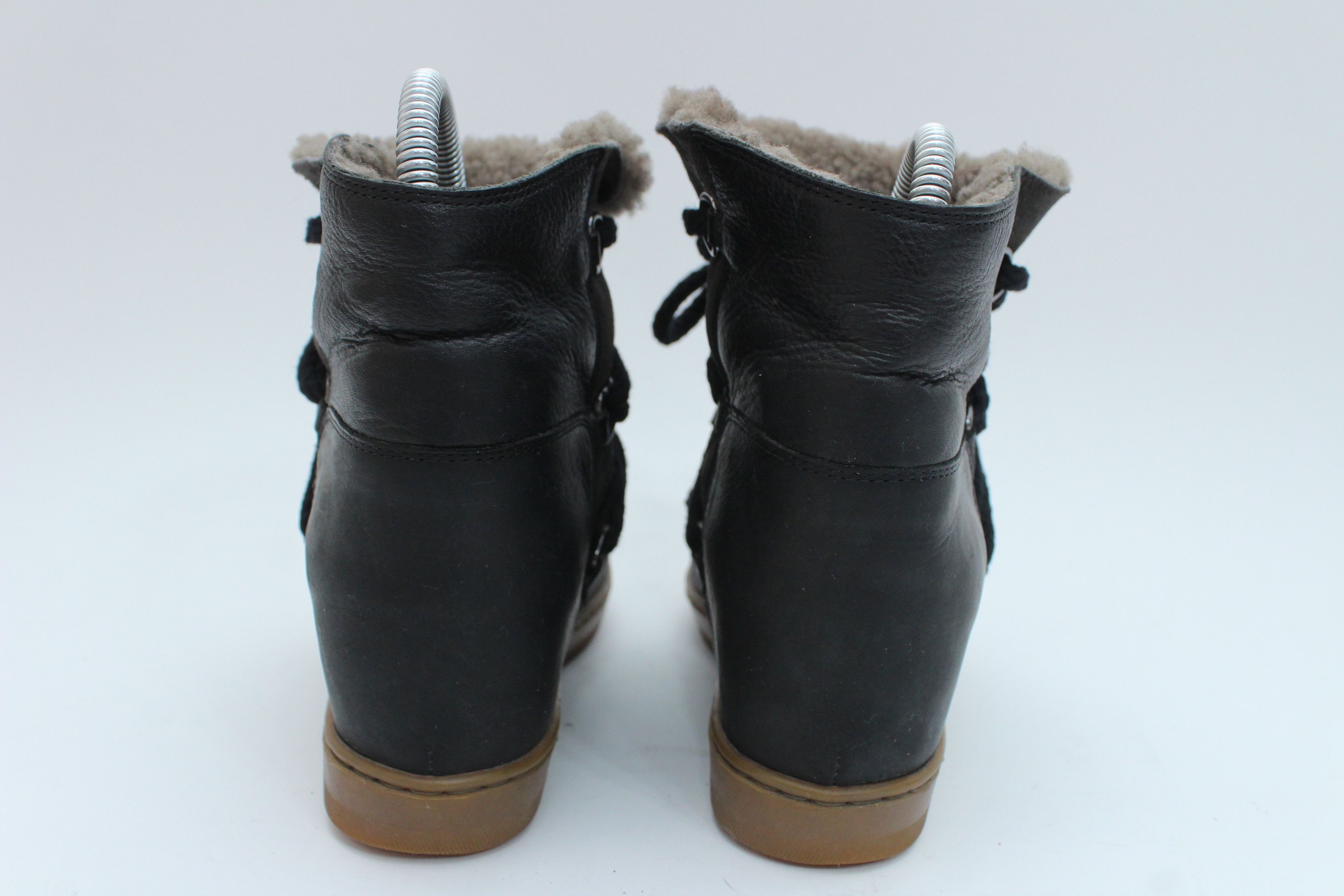 Isabel Marant Isabel Marant Nowles Shearling-Lined Leather Ankle Boots 36 Size US 6 / IT 36 - 9 Thumbnail